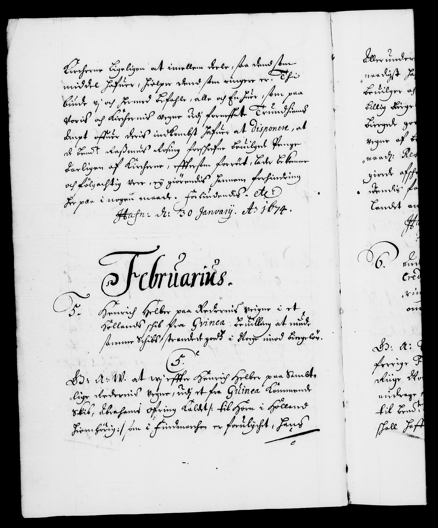 Danske Kanselli 1572-1799, AV/RA-EA-3023/F/Fc/Fca/Fcaa/L0012: Norske registre (mikrofilm), 1674-1680, p. 2b