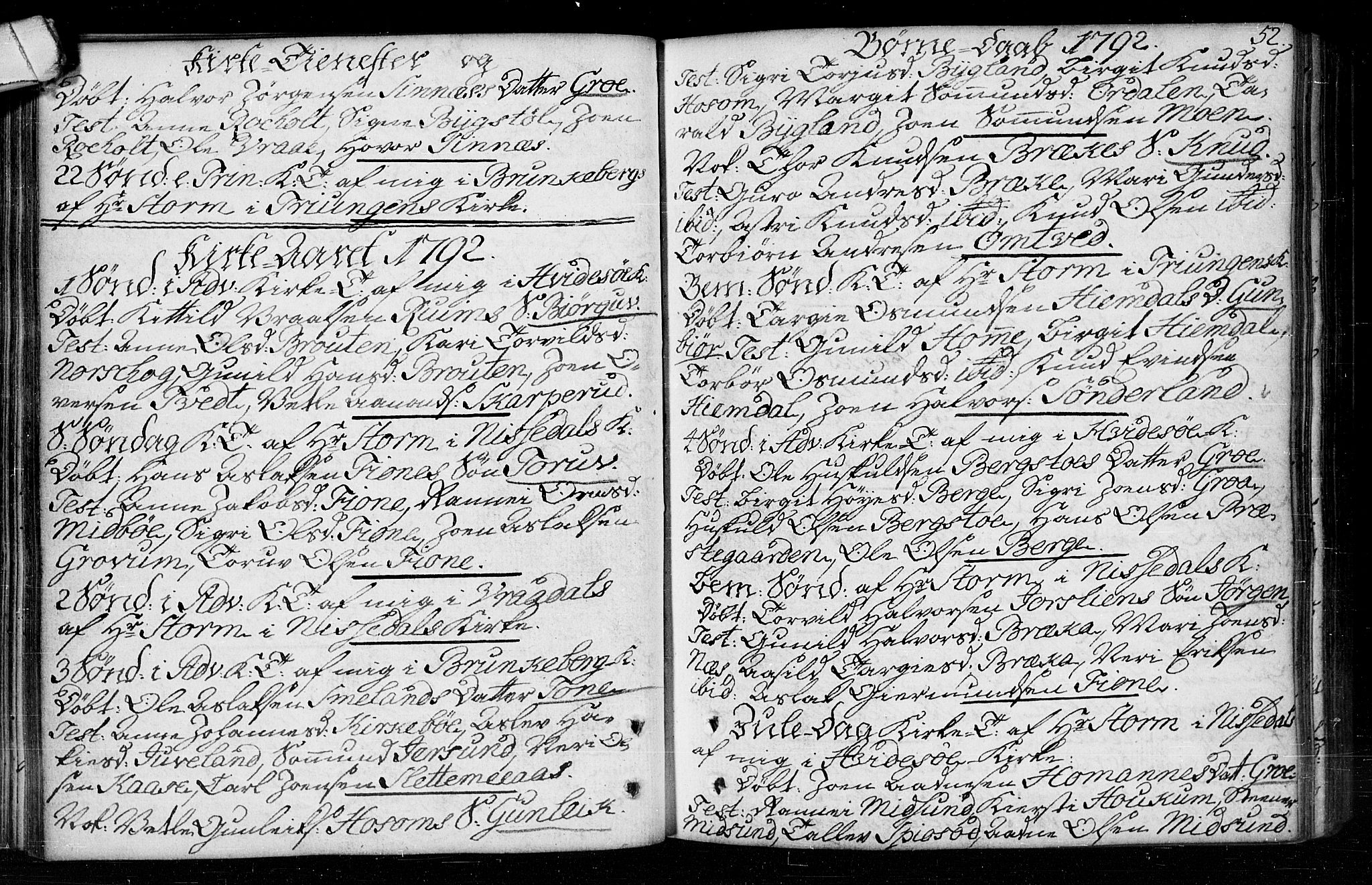 Kviteseid kirkebøker, SAKO/A-276/F/Fa/L0003: Parish register (official) no. I 3, 1787-1799, p. 52