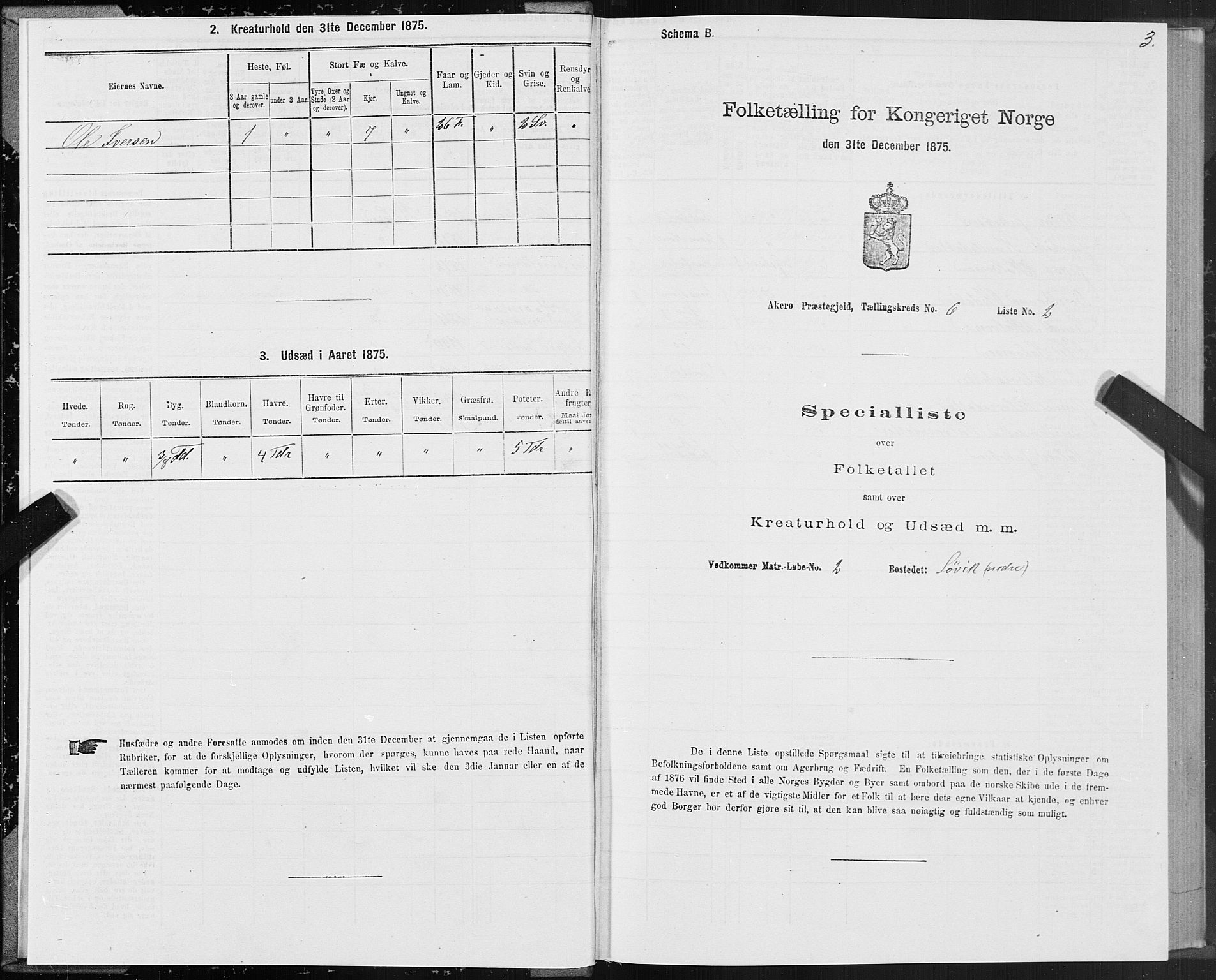 SAT, 1875 census for 1545P Aukra, 1875, p. 3003