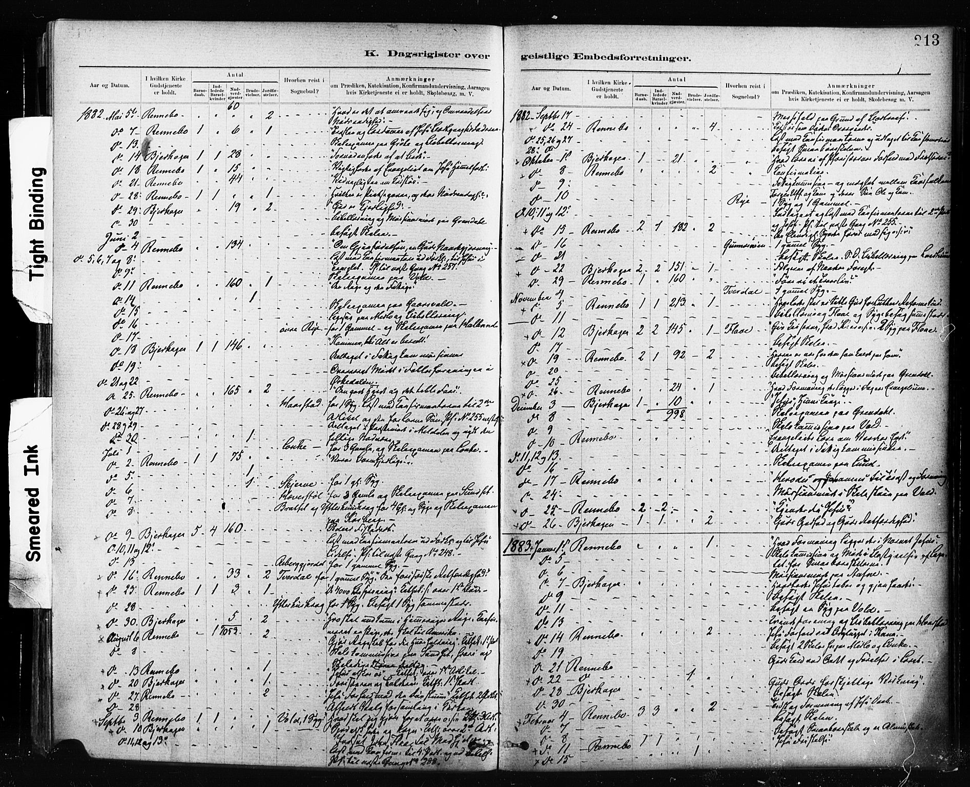 Ministerialprotokoller, klokkerbøker og fødselsregistre - Sør-Trøndelag, SAT/A-1456/674/L0871: Parish register (official) no. 674A03, 1880-1896, p. 213
