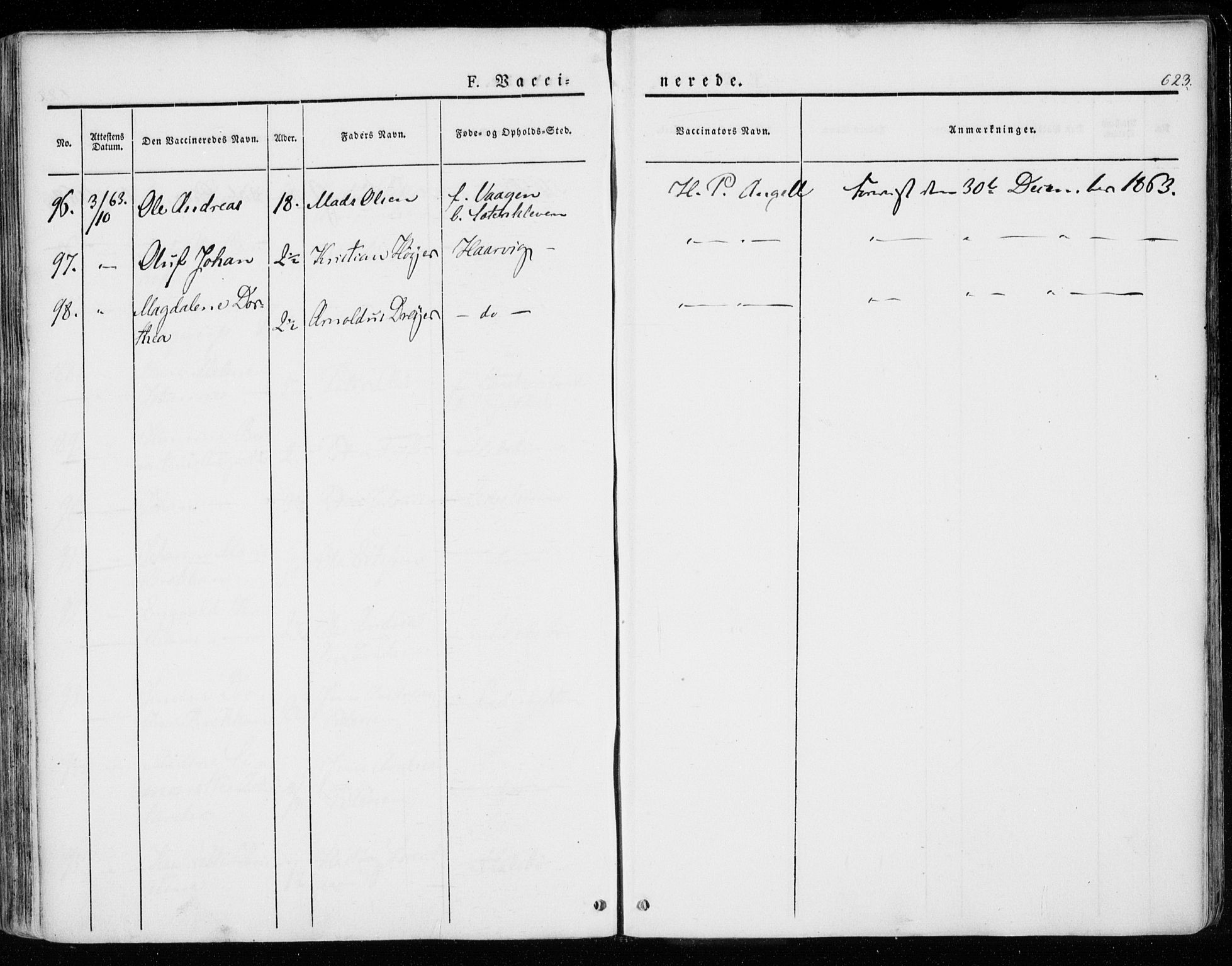 Ministerialprotokoller, klokkerbøker og fødselsregistre - Nordland, AV/SAT-A-1459/872/L1033: Parish register (official) no. 872A08, 1840-1863, p. 623