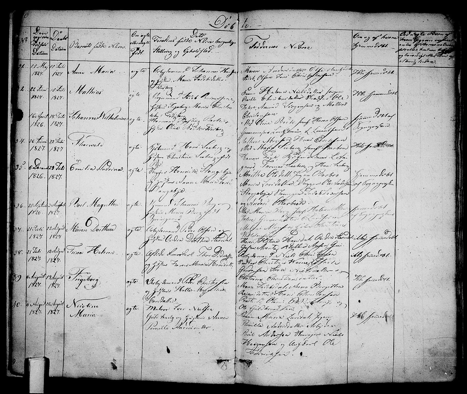 Tønsberg kirkebøker, SAKO/A-330/F/Fa/L0005: Parish register (official) no. I 5, 1827-1836, p. 10-11