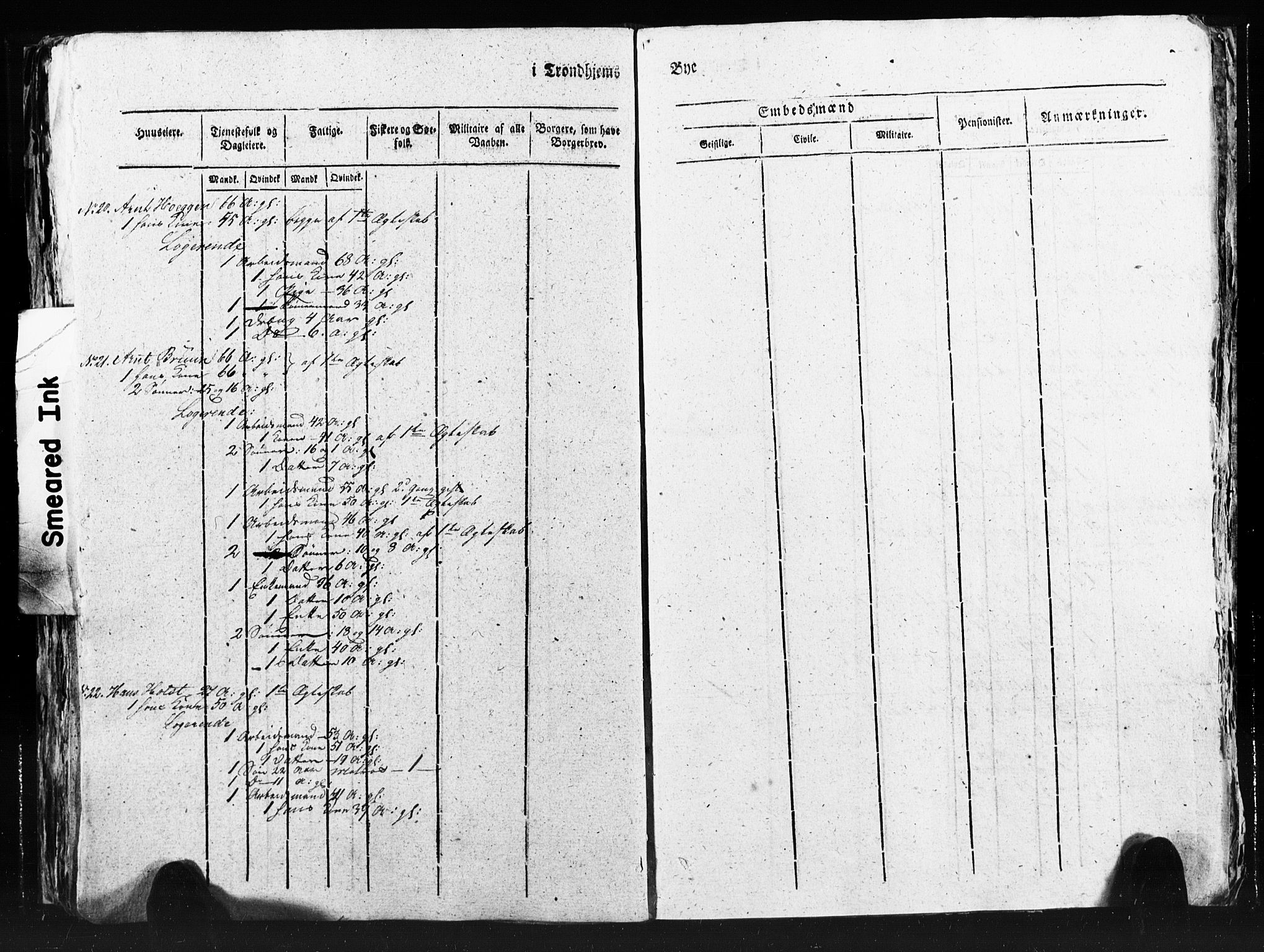 SAT, Census 1815 for Trondheim (transcript), 1815, p. 325