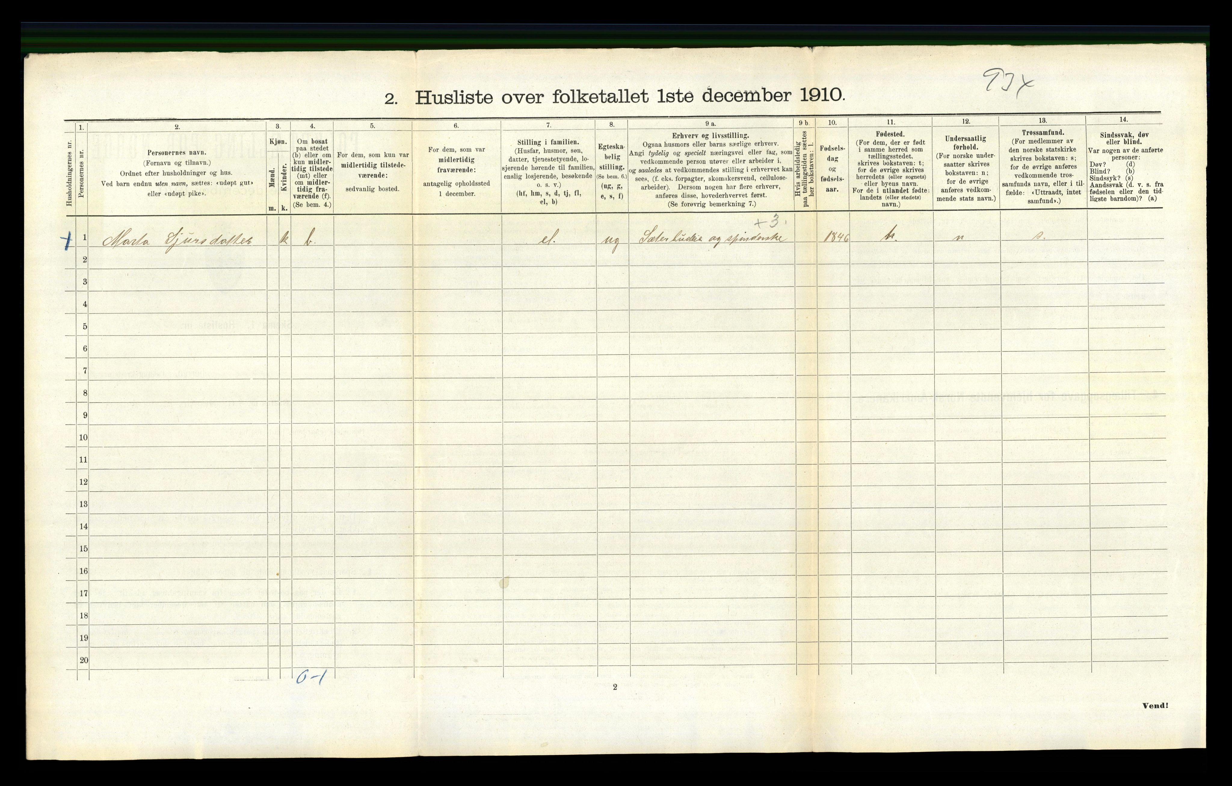 RA, 1910 census for Jondal, 1910, p. 389