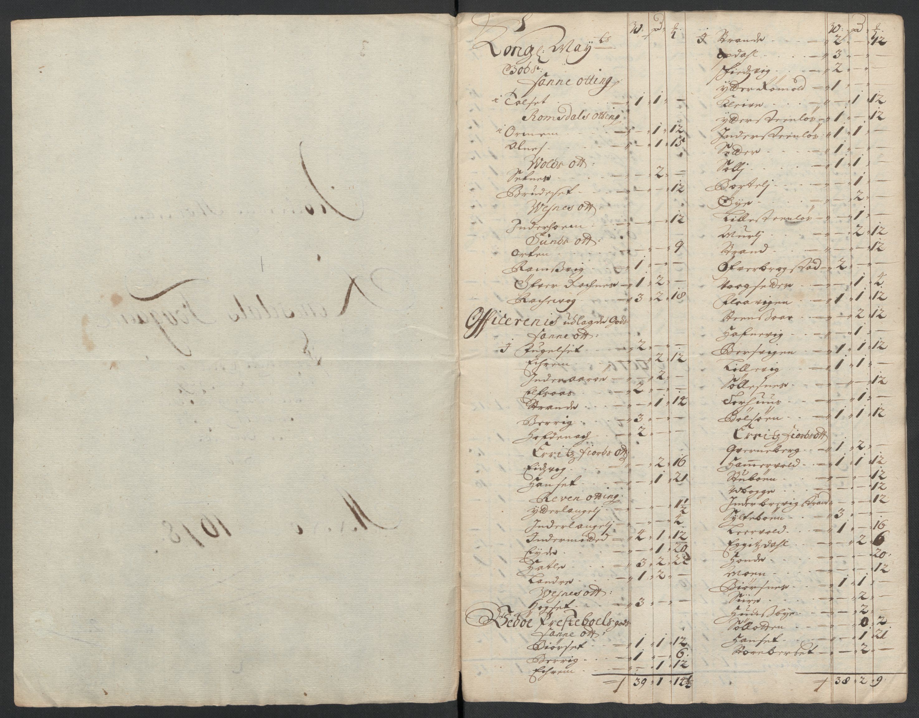 Rentekammeret inntil 1814, Reviderte regnskaper, Fogderegnskap, RA/EA-4092/R55/L3653: Fogderegnskap Romsdal, 1697-1698, p. 364