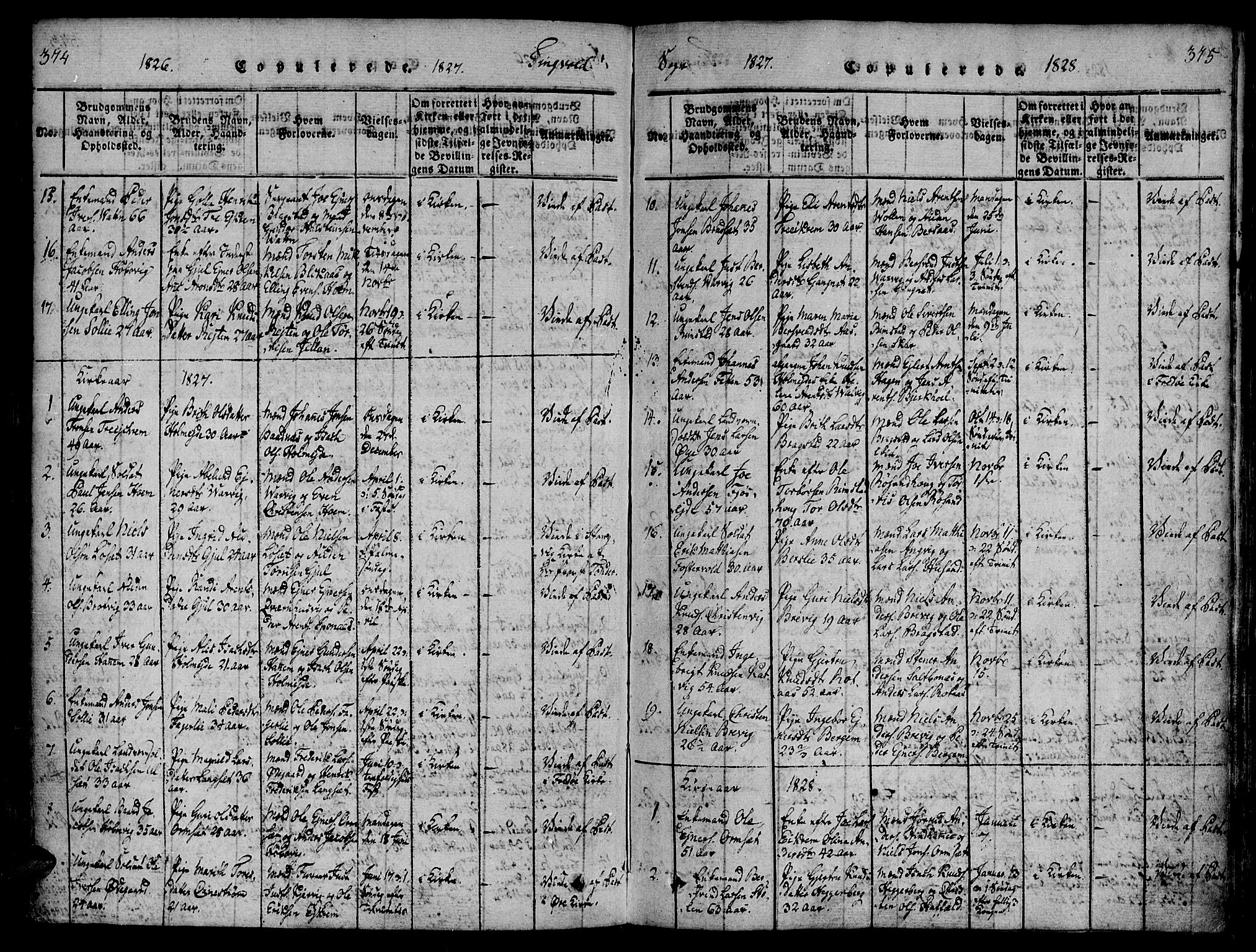 Ministerialprotokoller, klokkerbøker og fødselsregistre - Møre og Romsdal, SAT/A-1454/586/L0982: Parish register (official) no. 586A08, 1819-1829, p. 374-375