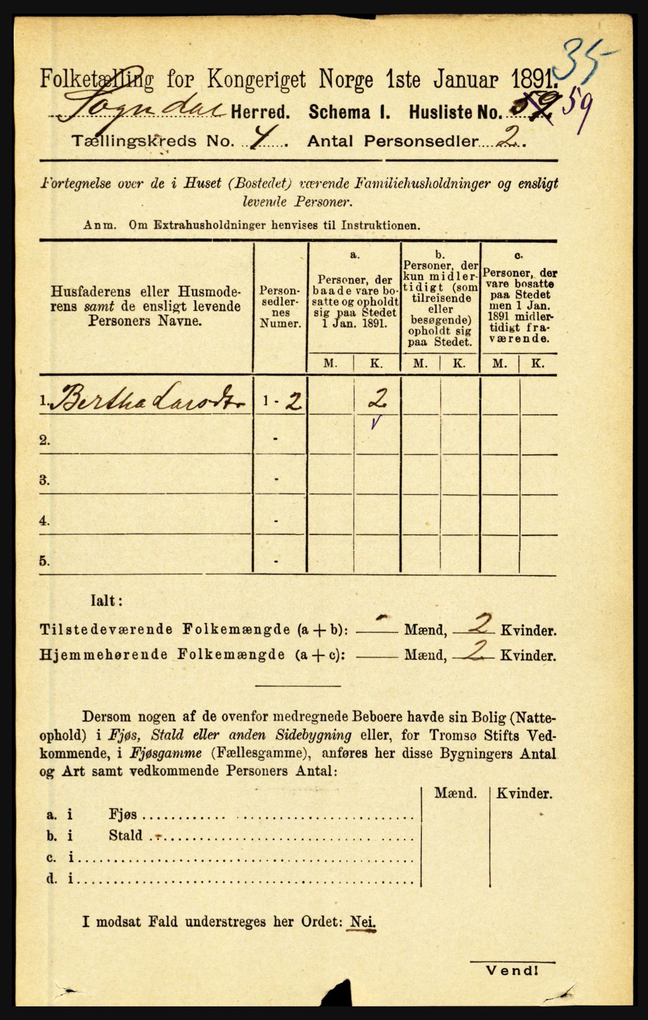 RA, 1891 census for 1420 Sogndal, 1891, p. 1890