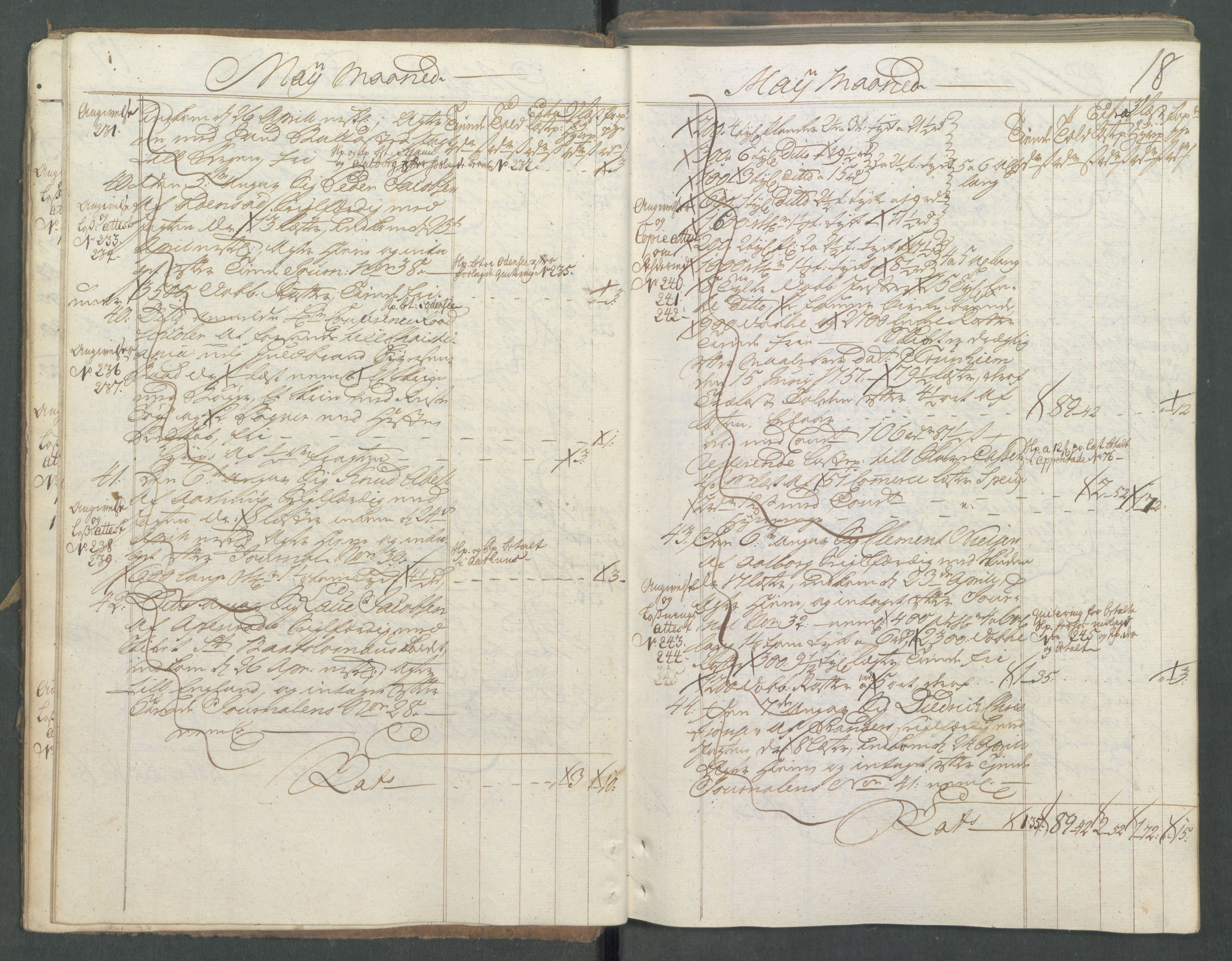 Generaltollkammeret, tollregnskaper, AV/RA-EA-5490/R01/L0029/0001: Tollregnskaper Fredrikshald / Utgående hovedtollbok, 1756, p. 17b-18a