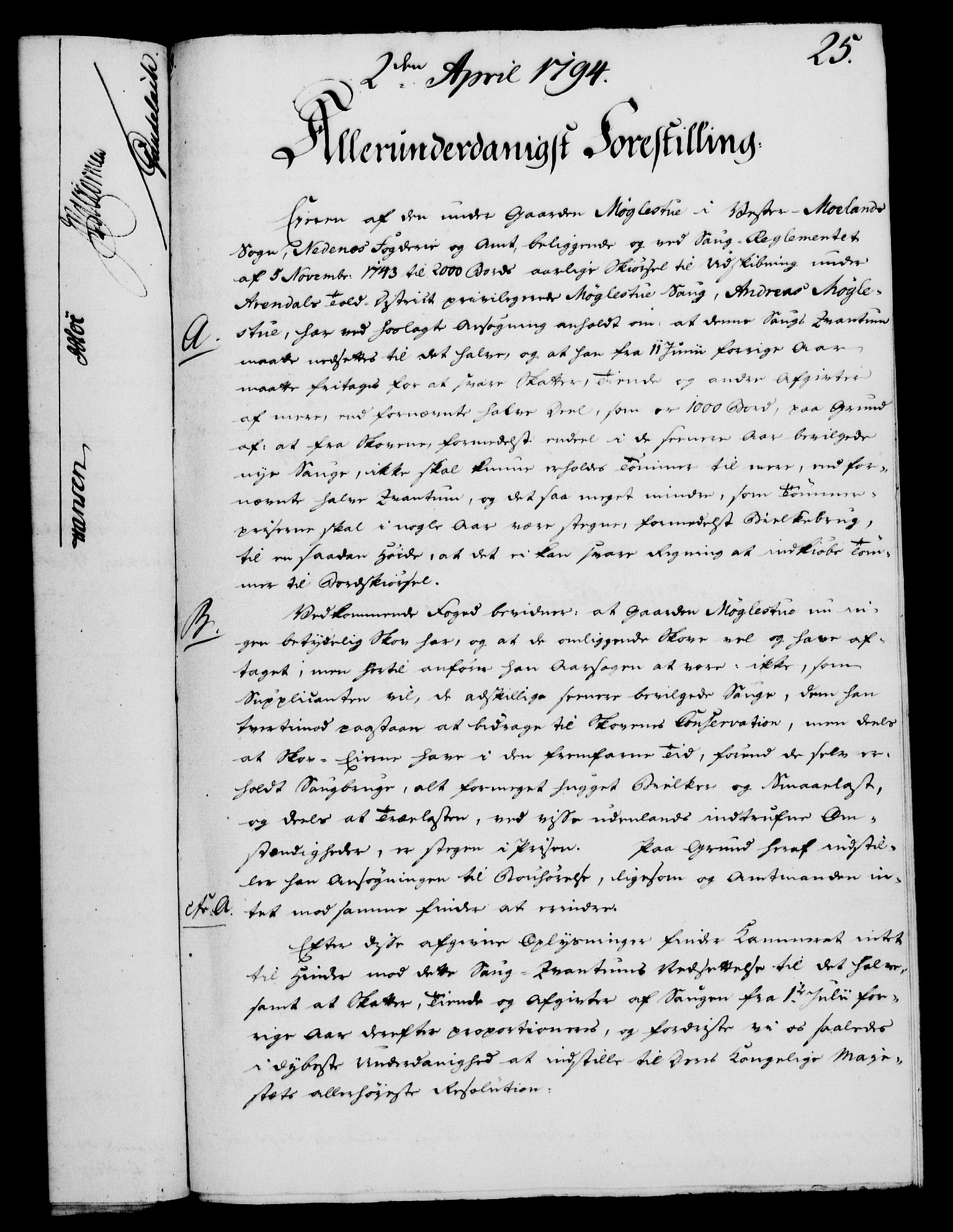 Rentekammeret, Kammerkanselliet, AV/RA-EA-3111/G/Gf/Gfa/L0076: Norsk relasjons- og resolusjonsprotokoll (merket RK 52.76), 1794, p. 141