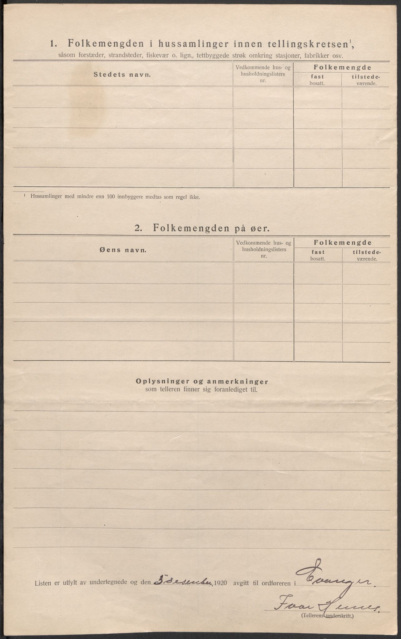 SAB, 1920 census for Evanger, 1920, p. 32