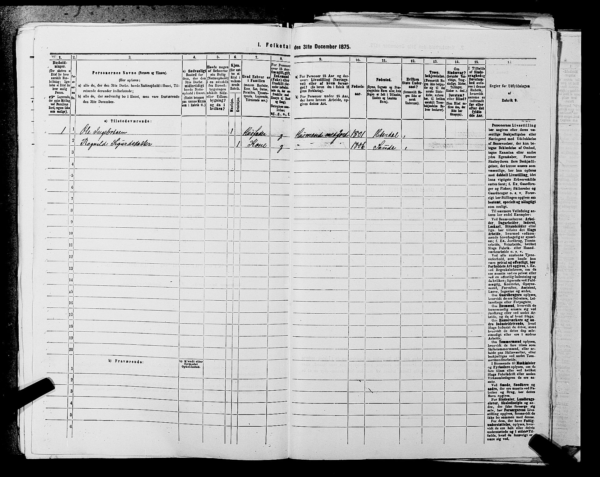 SAKO, 1875 census for 0823P Heddal, 1875, p. 817