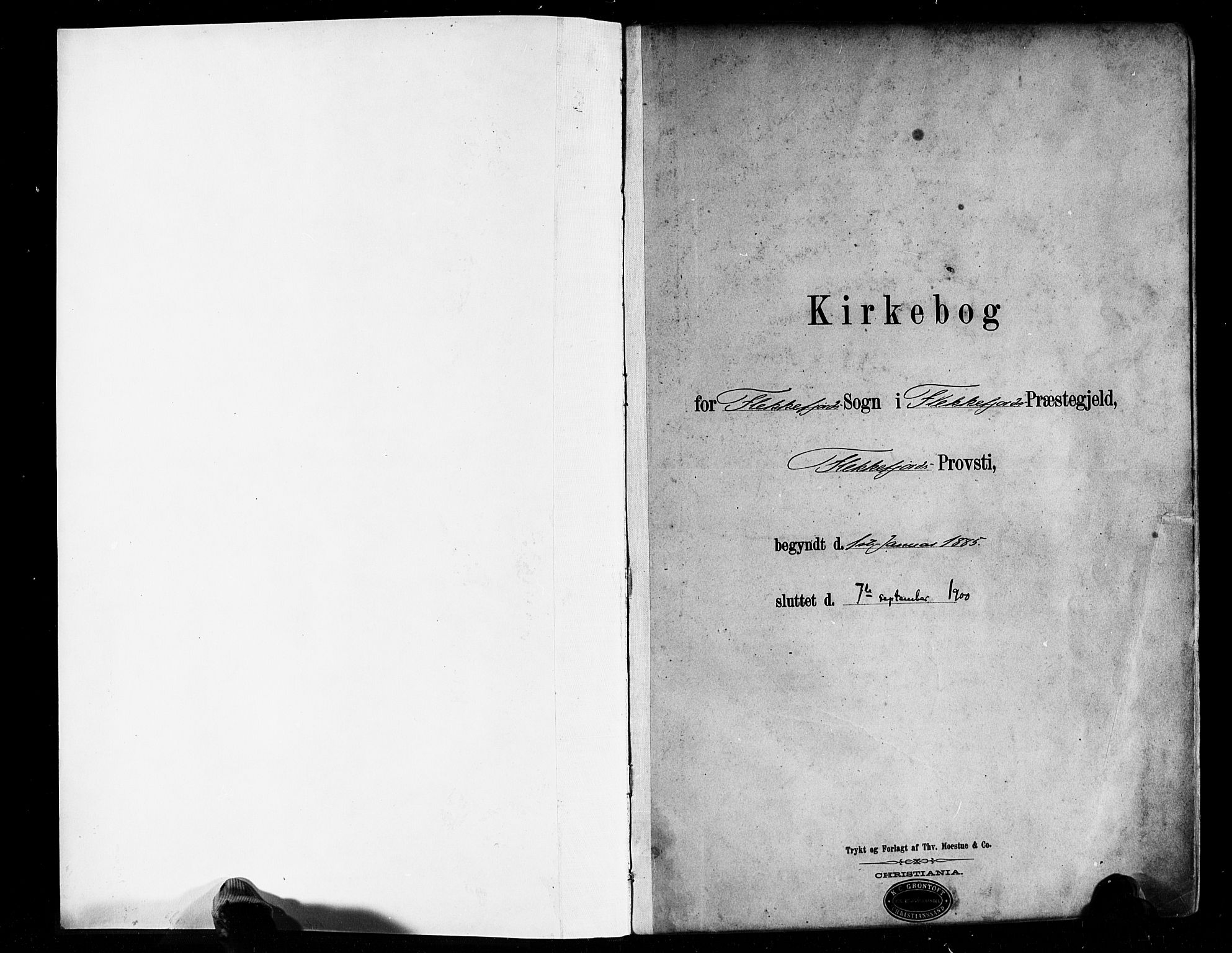 Flekkefjord sokneprestkontor, SAK/1111-0012/F/Fa/Faa/L0001: Parish register (official) no. A 1, 1885-1900