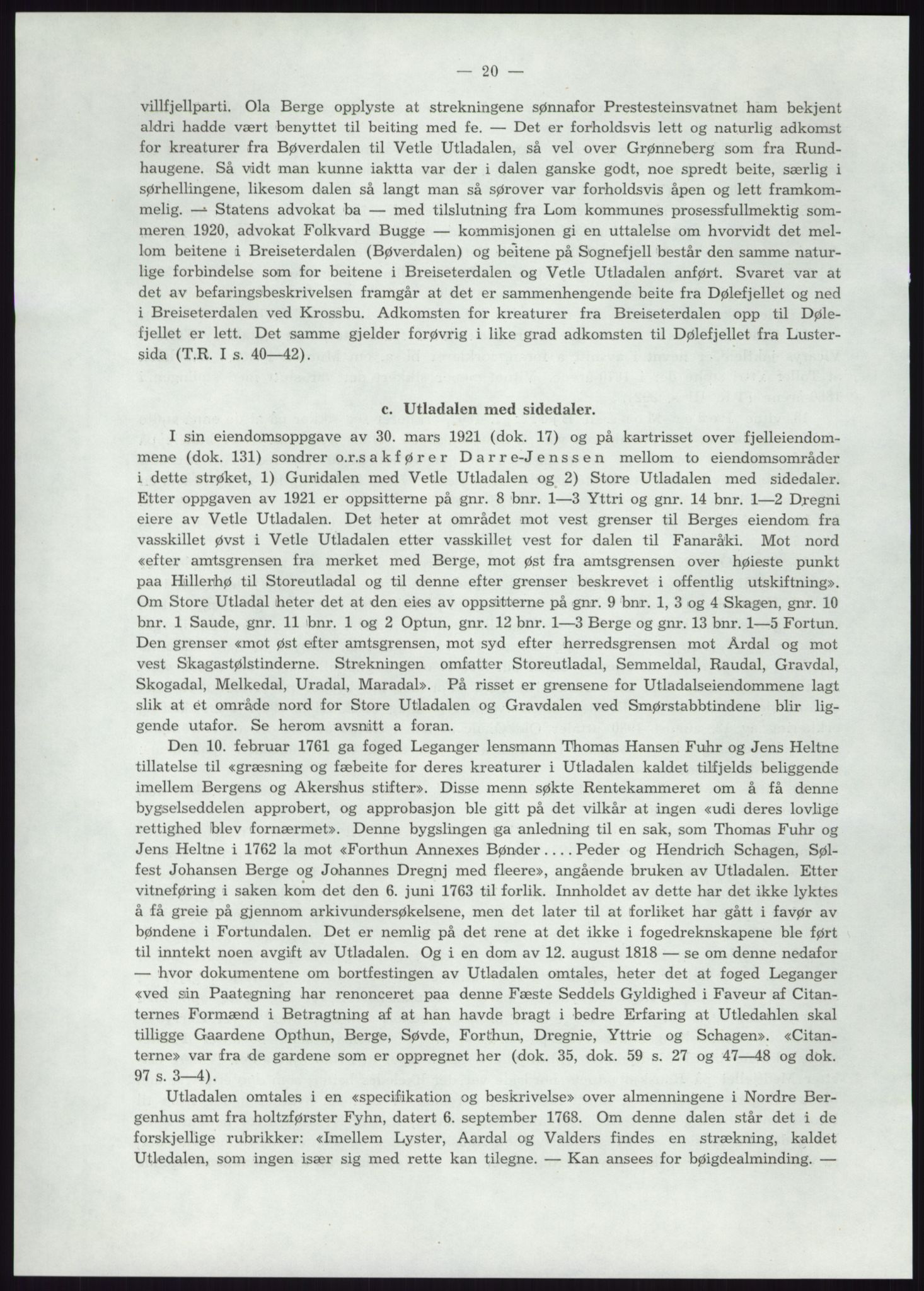 Høyfjellskommisjonen, AV/RA-S-1546/X/Xa/L0001: Nr. 1-33, 1909-1953, p. 5643