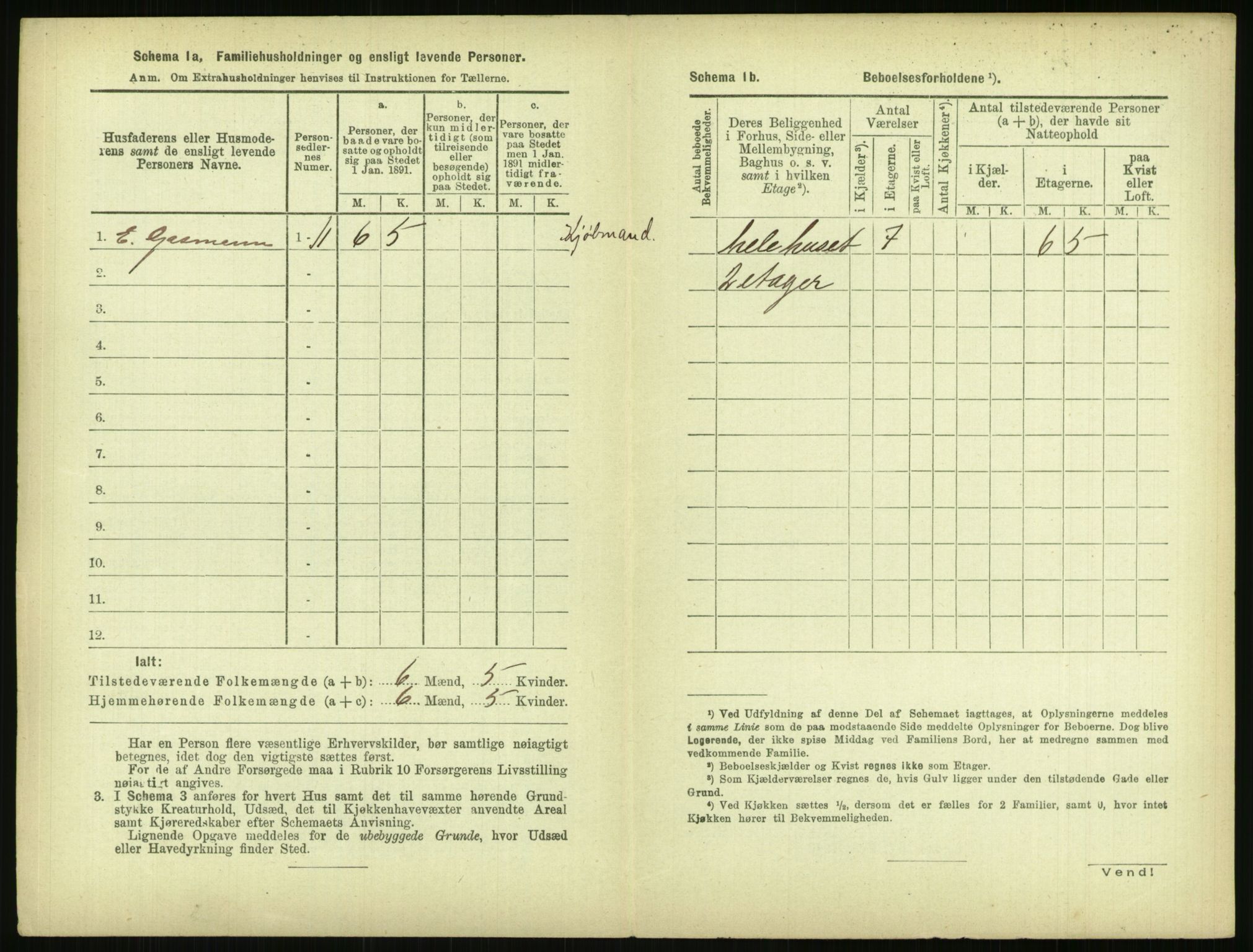 RA, 1891 census for 0806 Skien, 1891, p. 311