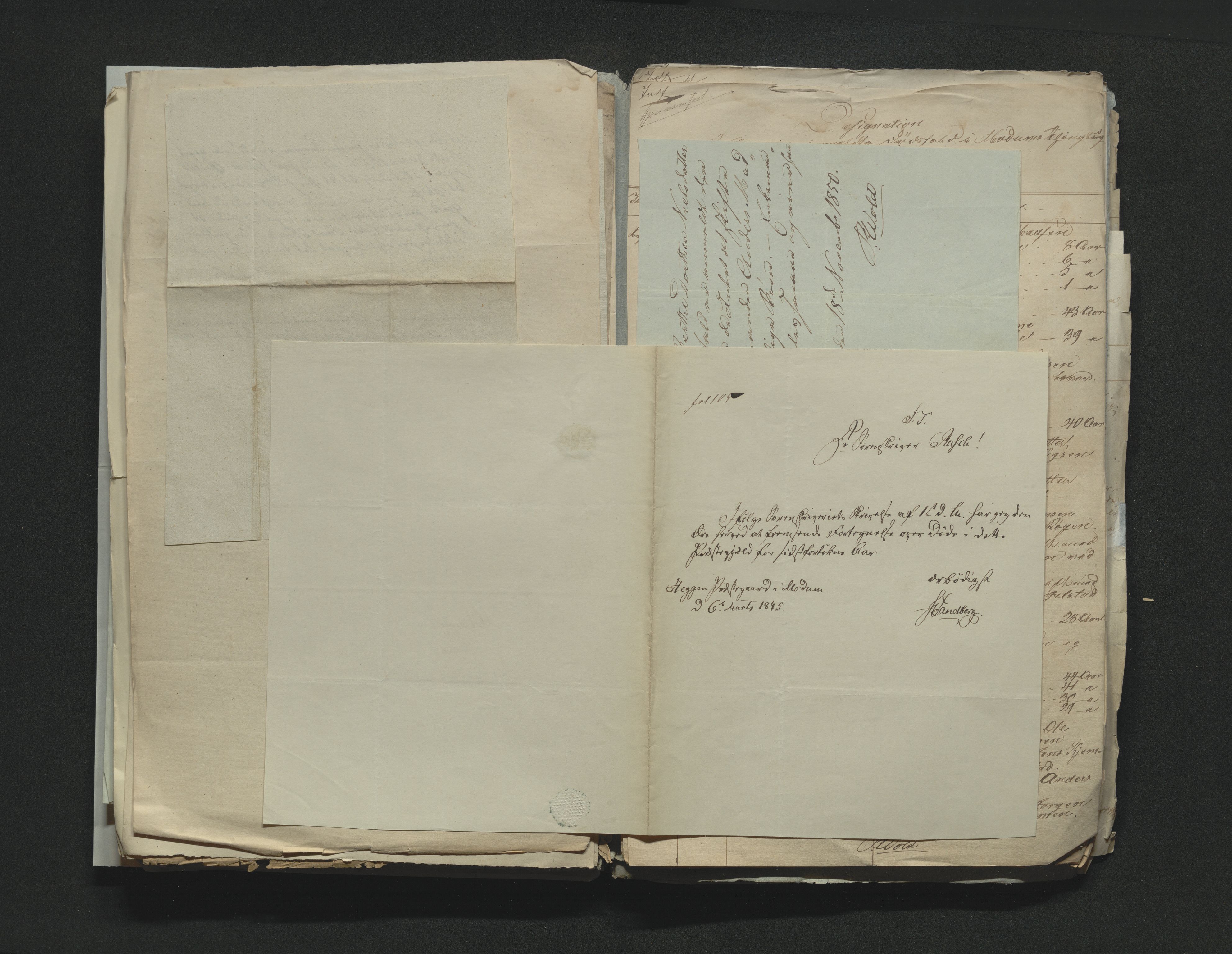 Eiker, Modum og Sigdal sorenskriveri, AV/SAKO-A-123/H/Ha/Hab/L0006: Dødsfallsmeldinger, 1841-1845