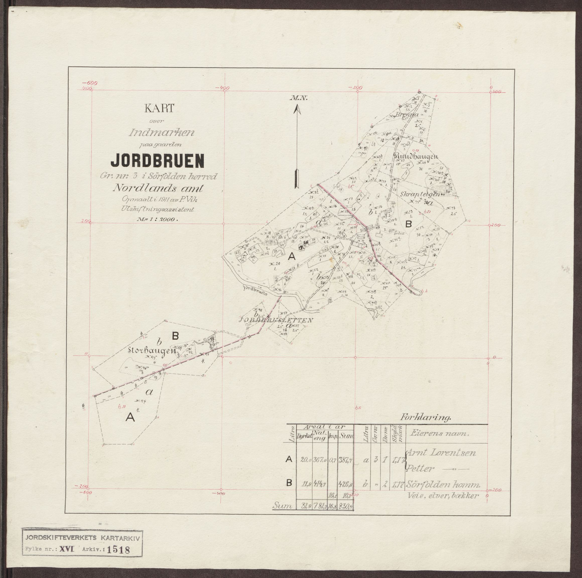 Jordskifteverkets kartarkiv, RA/S-3929/T, 1859-1988, p. 1723