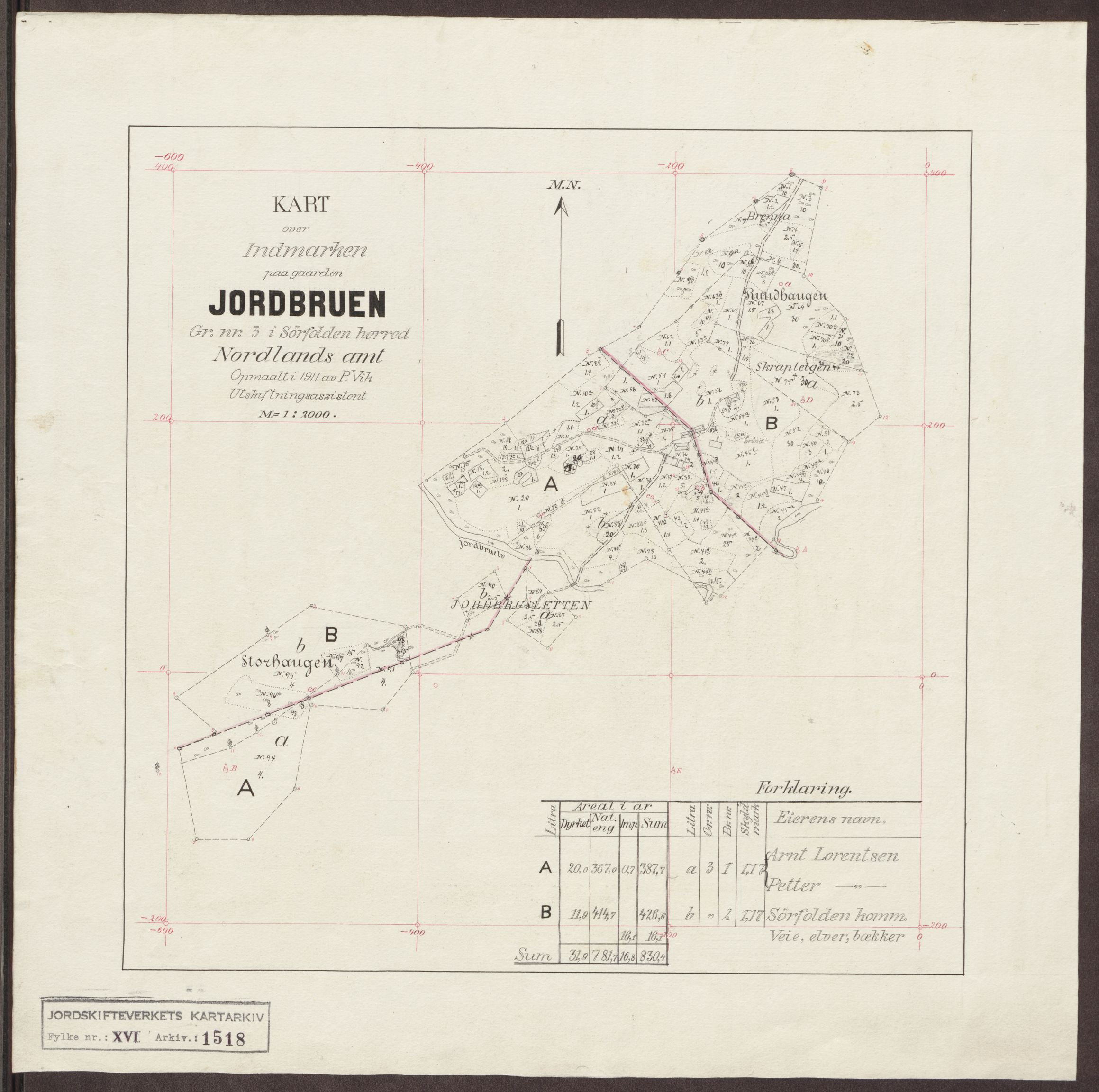 Jordskifteverkets kartarkiv, AV/RA-S-3929/T, 1859-1988, p. 1723