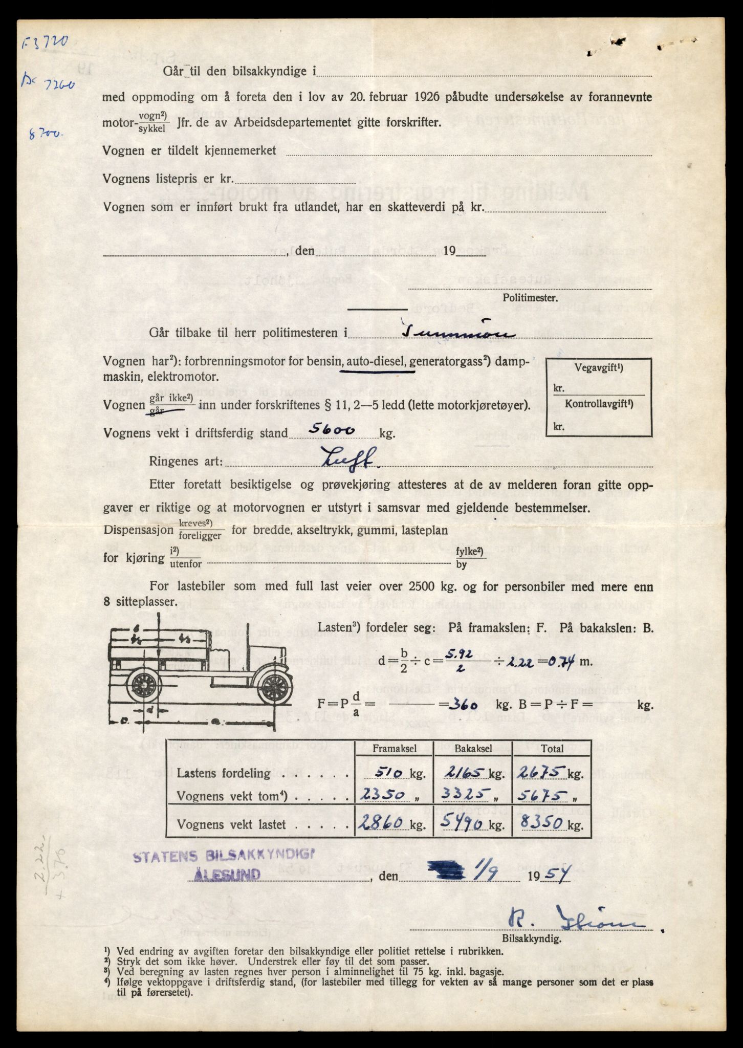 Møre og Romsdal vegkontor - Ålesund trafikkstasjon, AV/SAT-A-4099/F/Fe/L0010: Registreringskort for kjøretøy T 1050 - T 1169, 1927-1998, p. 2100