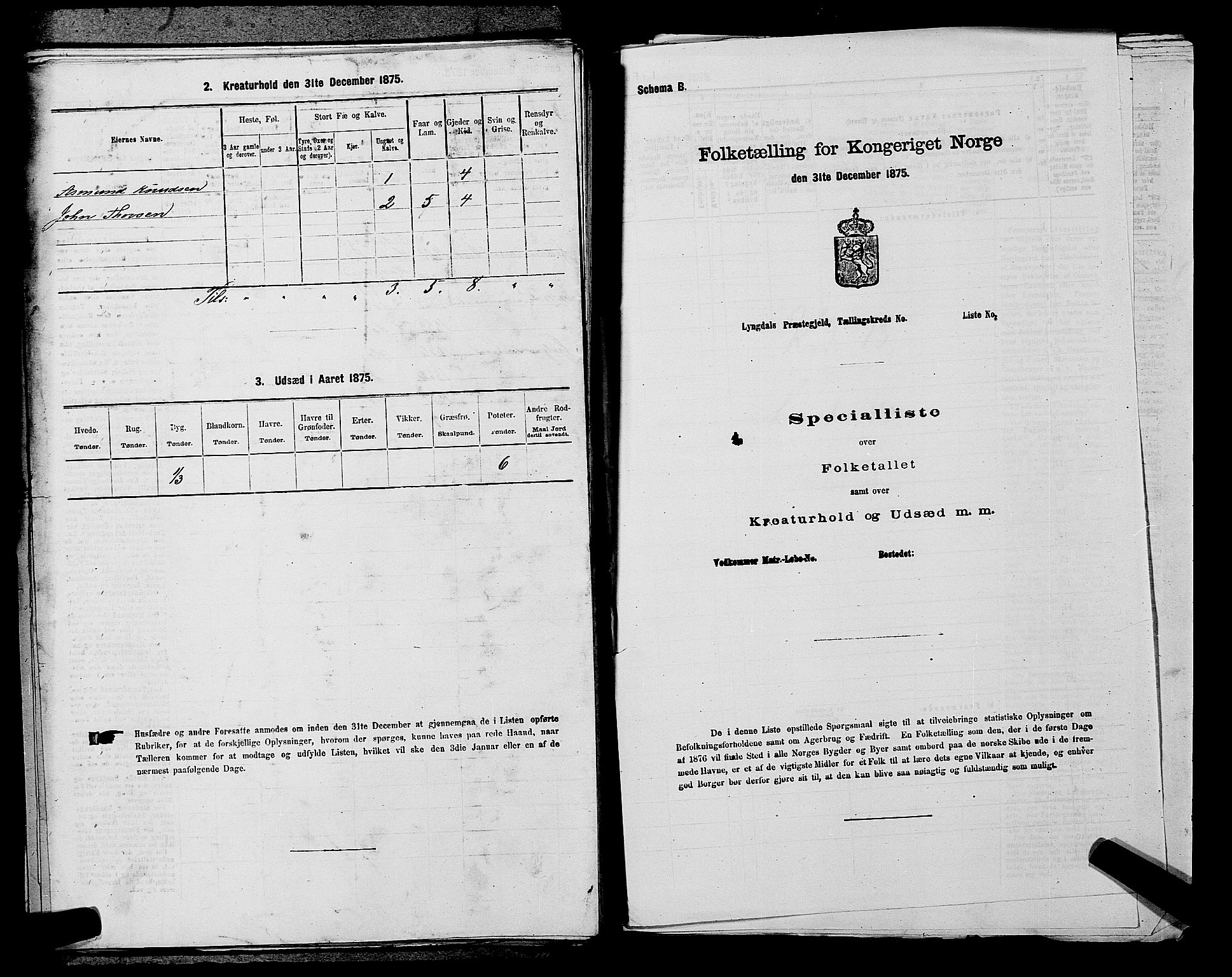 SAKO, 1875 census for 0829P Kviteseid, 1875, p. 1094