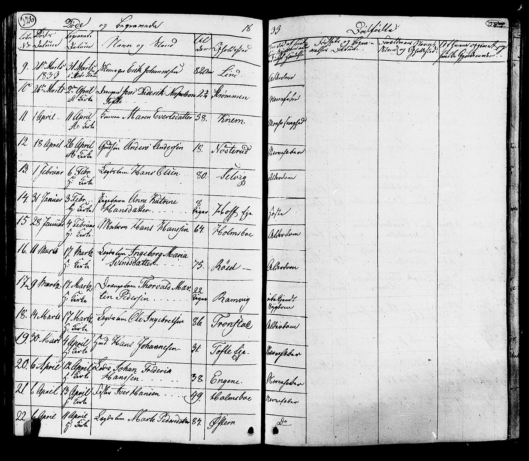 Hurum kirkebøker, AV/SAKO-A-229/G/Ga/L0002: Parish register (copy) no. I 2, 1827-1857, p. 326