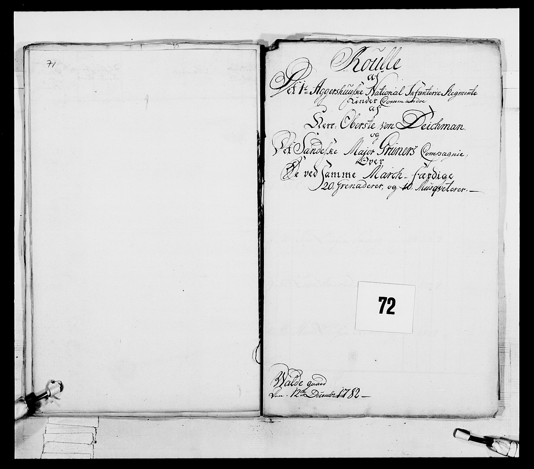Generalitets- og kommissariatskollegiet, Det kongelige norske kommissariatskollegium, AV/RA-EA-5420/E/Eh/L0038: 1. Akershusiske nasjonale infanteriregiment, 1776-1788, p. 299