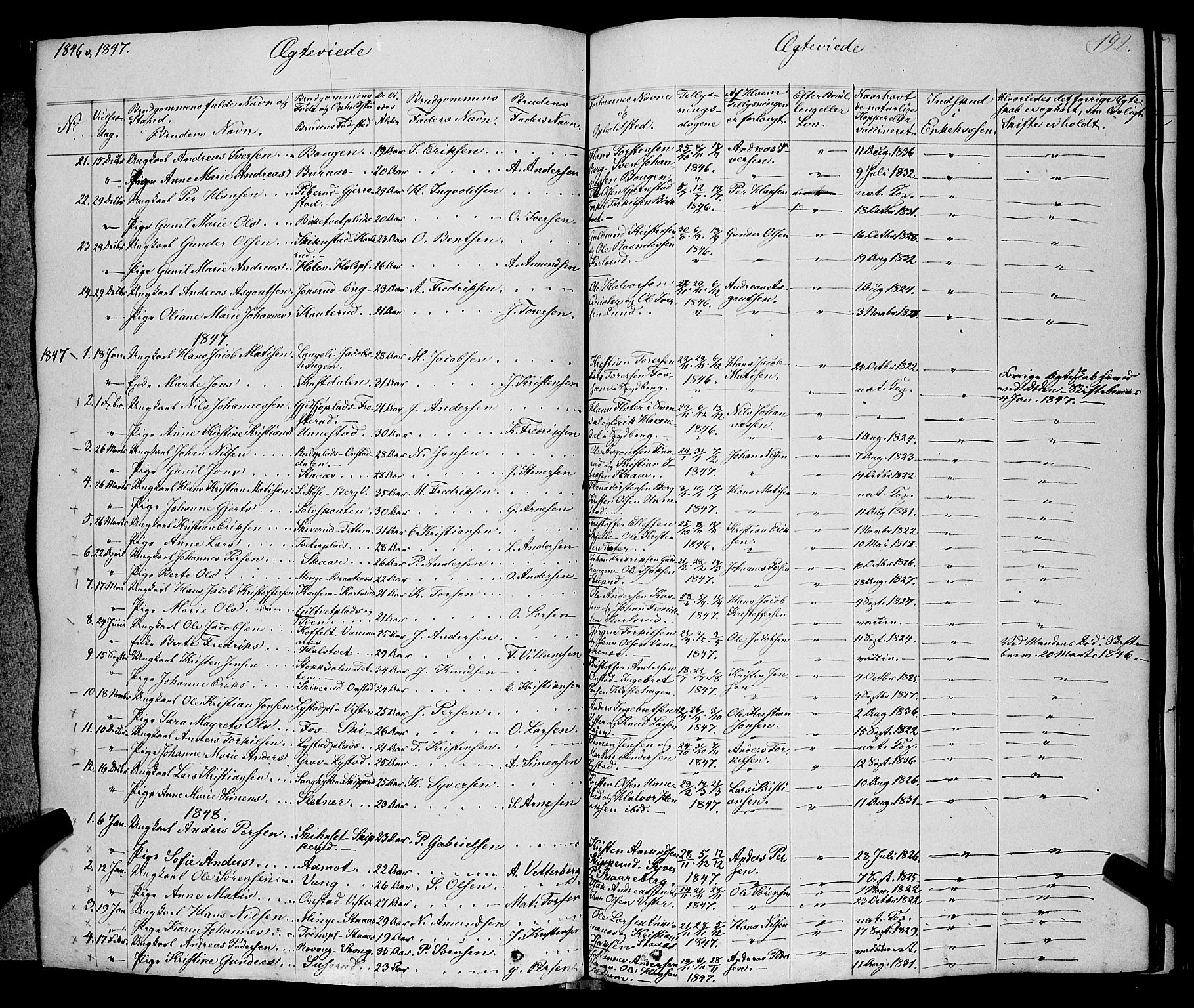 Skiptvet prestekontor Kirkebøker, AV/SAO-A-20009/F/Fa/L0006: Parish register (official) no. 6, 1839-1860, p. 192