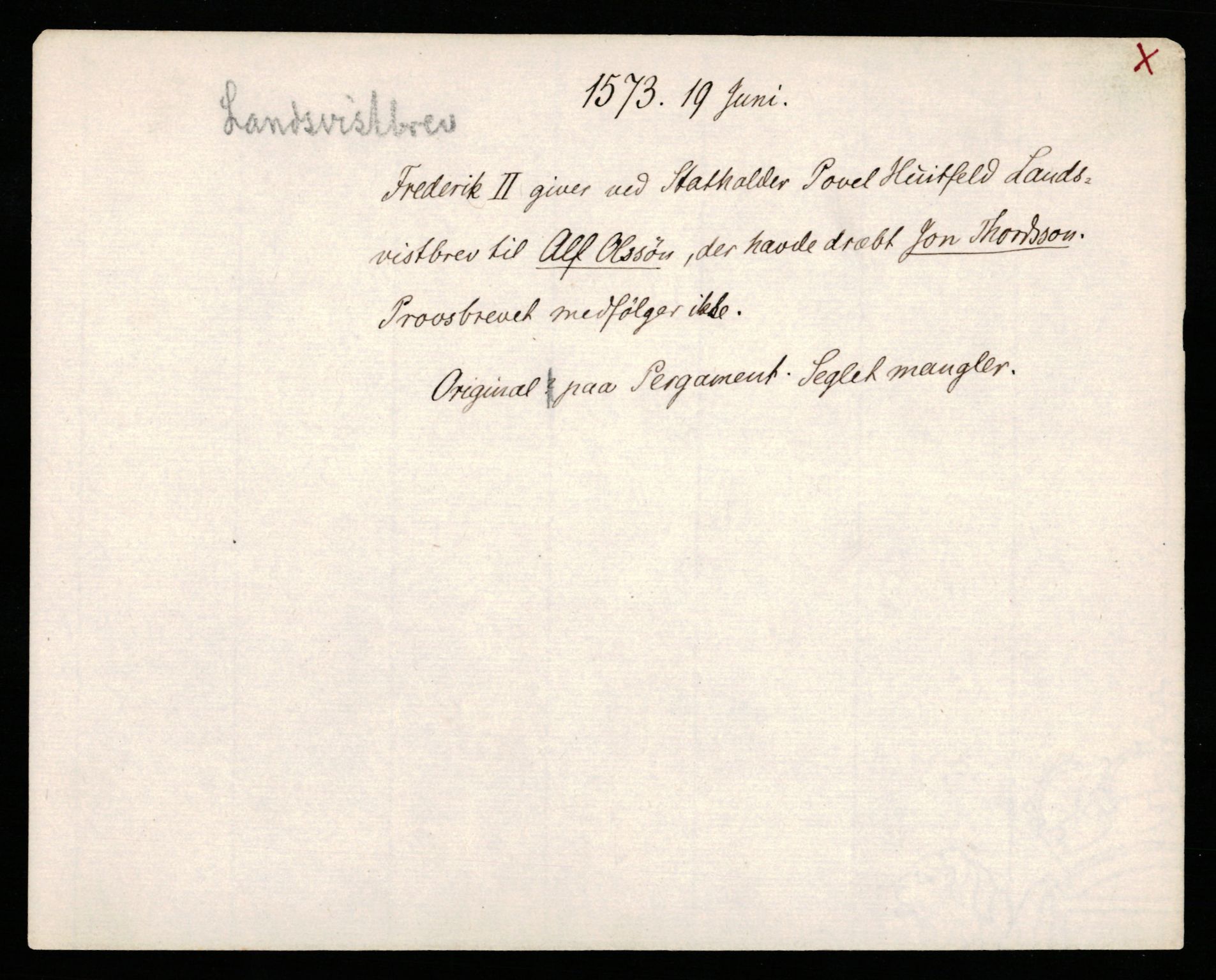 Riksarkivets diplomsamling, AV/RA-EA-5965/F35/F35b/L0002: Riksarkivets diplomer, seddelregister, 1567-1583, p. 187