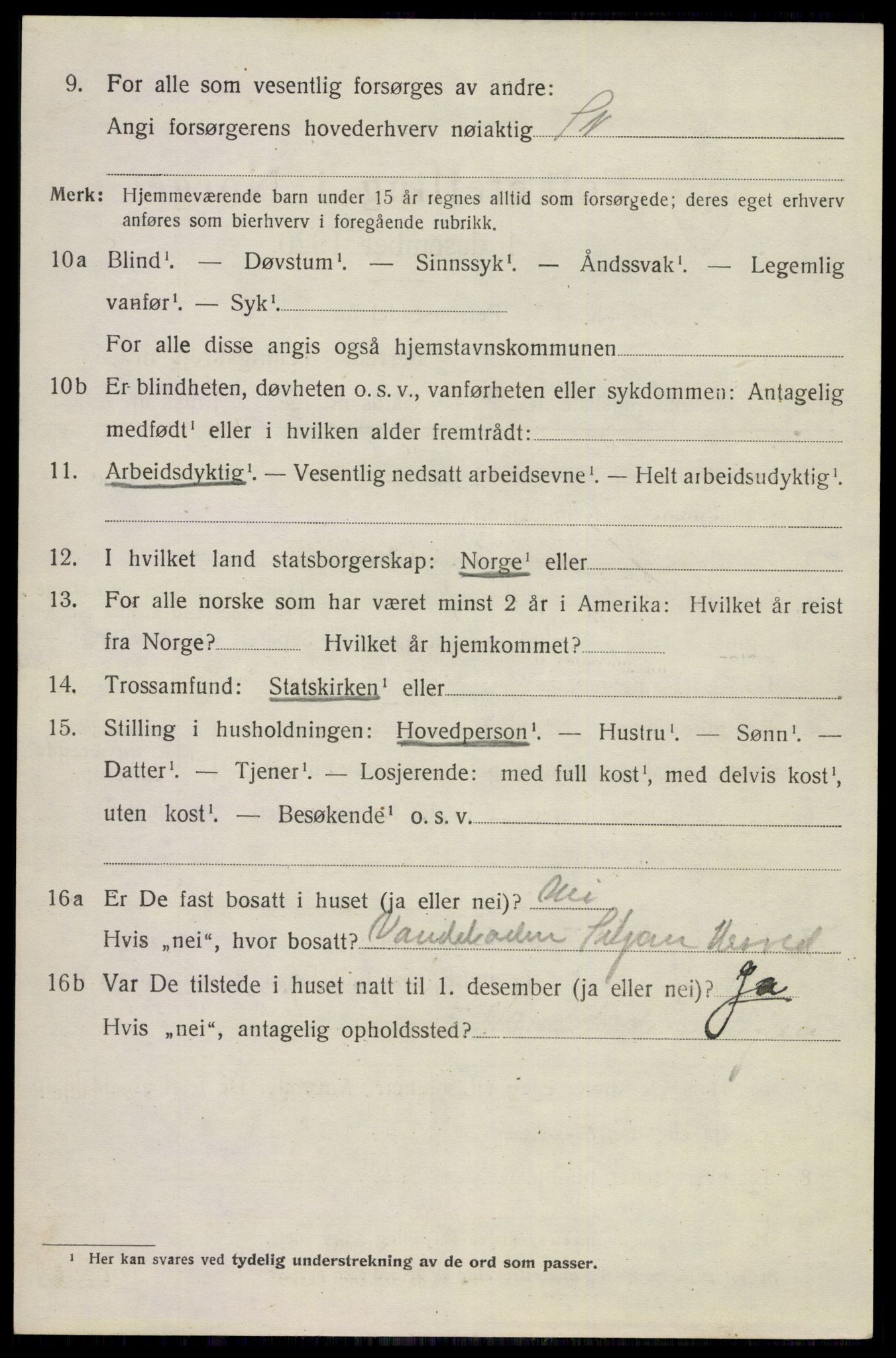 SAKO, 1920 census for Siljan, 1920, p. 1450