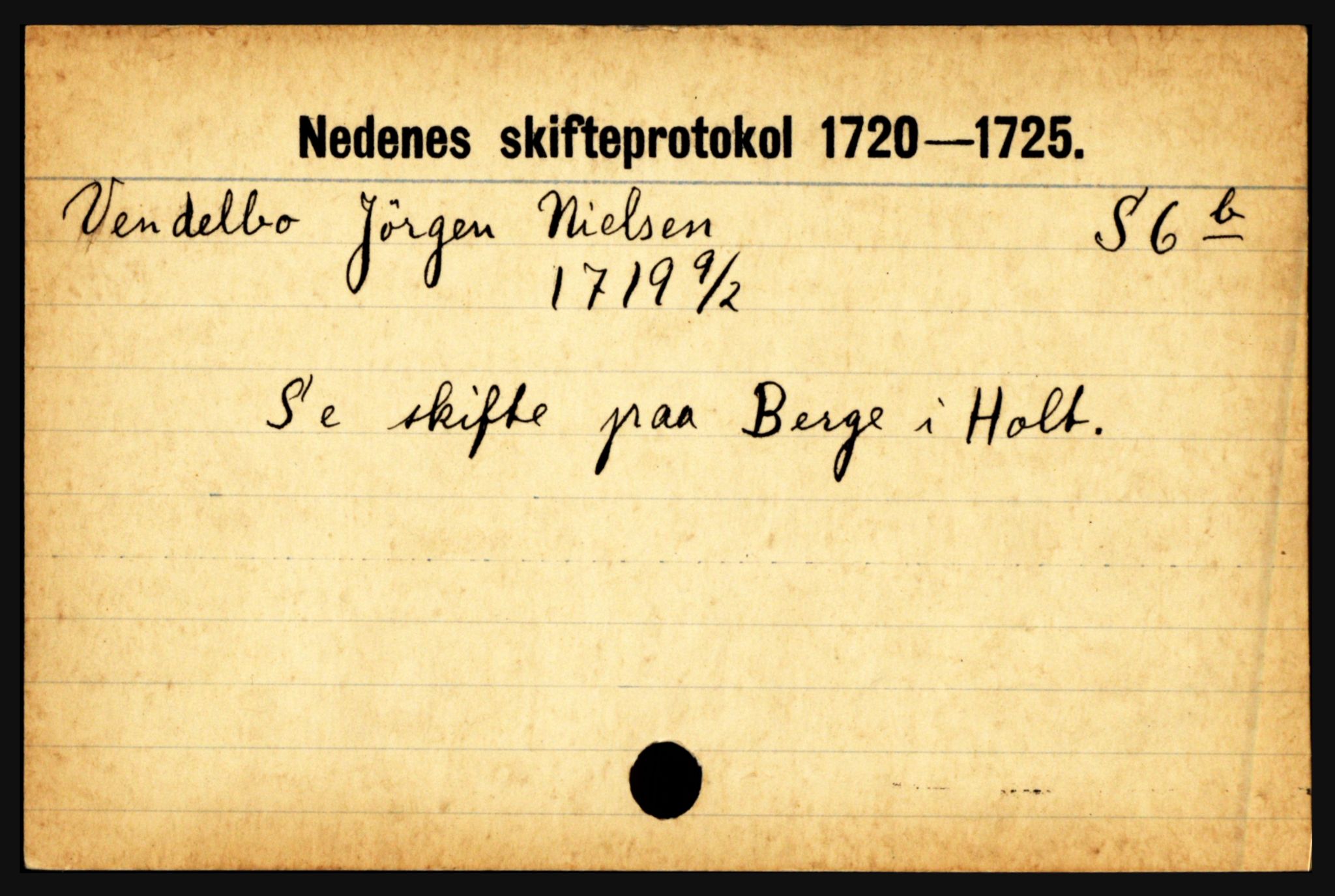 Nedenes sorenskriveri før 1824, AV/SAK-1221-0007/H, p. 32777