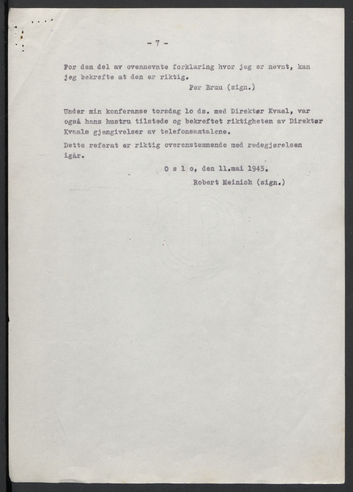 Landssvikarkivet, Oslo politikammer, AV/RA-S-3138-01/D/Da/L0003: Dnr. 29, 1945, p. 1326