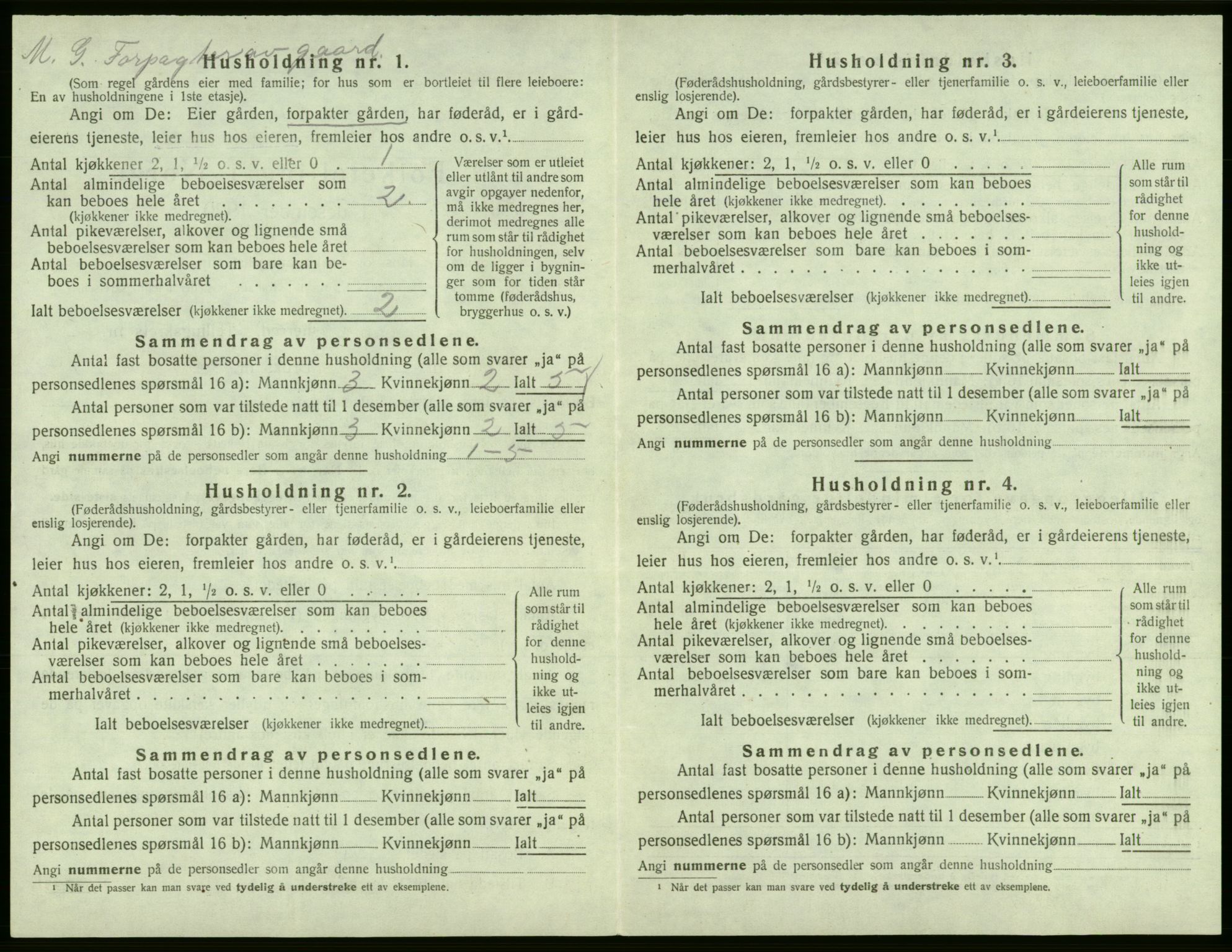 SAB, 1920 census for Jondal, 1920, p. 65