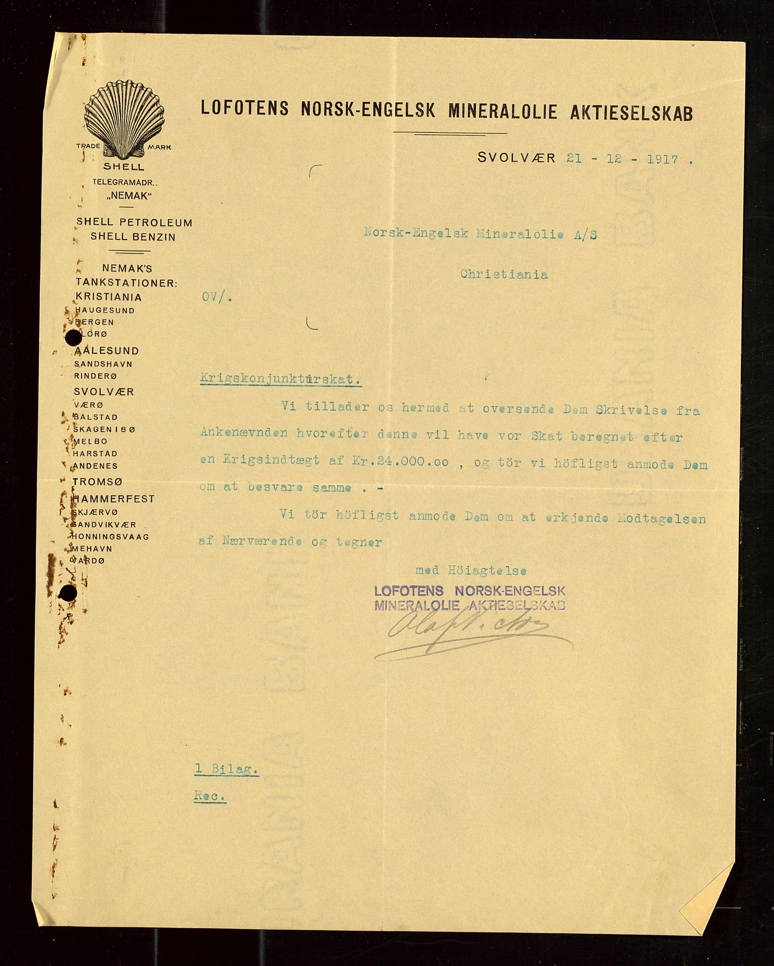 Pa 1521 - A/S Norske Shell, SAST/A-101915/E/Ea/Eaa/L0019: Sjefskorrespondanse, 1917, p. 519