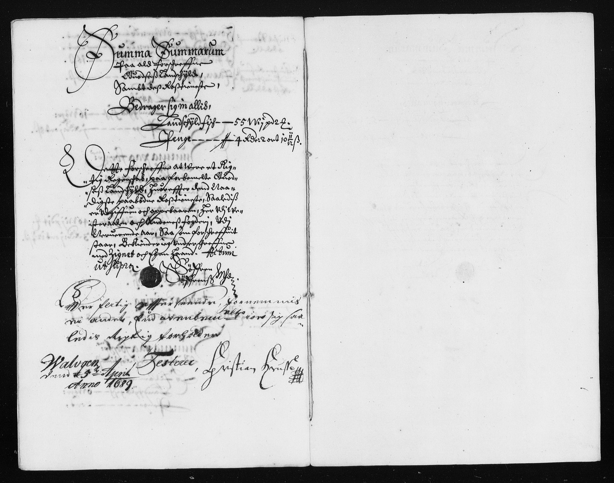 Rentekammeret inntil 1814, Reviderte regnskaper, Stiftamtstueregnskaper, Trondheim stiftamt og Nordland amt, RA/EA-6044/R/Rh/L0012: Nordland amt, 1688
