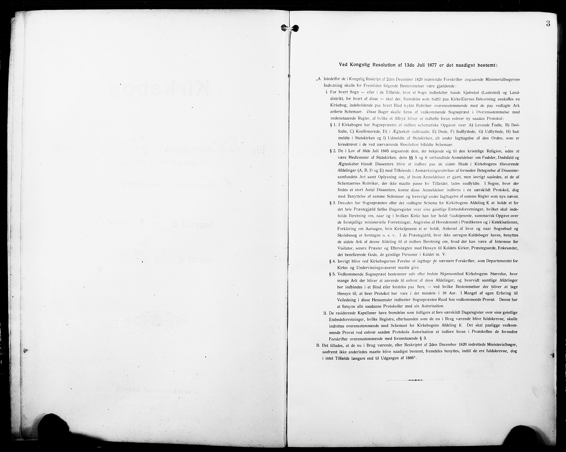 Fitjar sokneprestembete, AV/SAB-A-99926: Parish register (copy) no. B 1, 1906-1928, p. 3