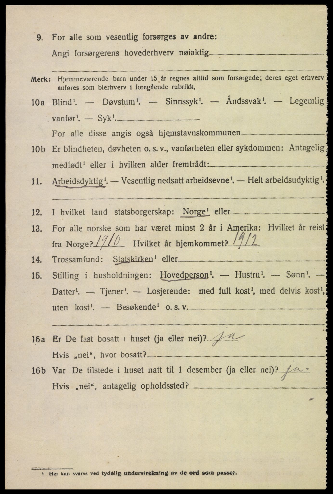 SAK, 1920 census for Eiken, 1920, p. 434