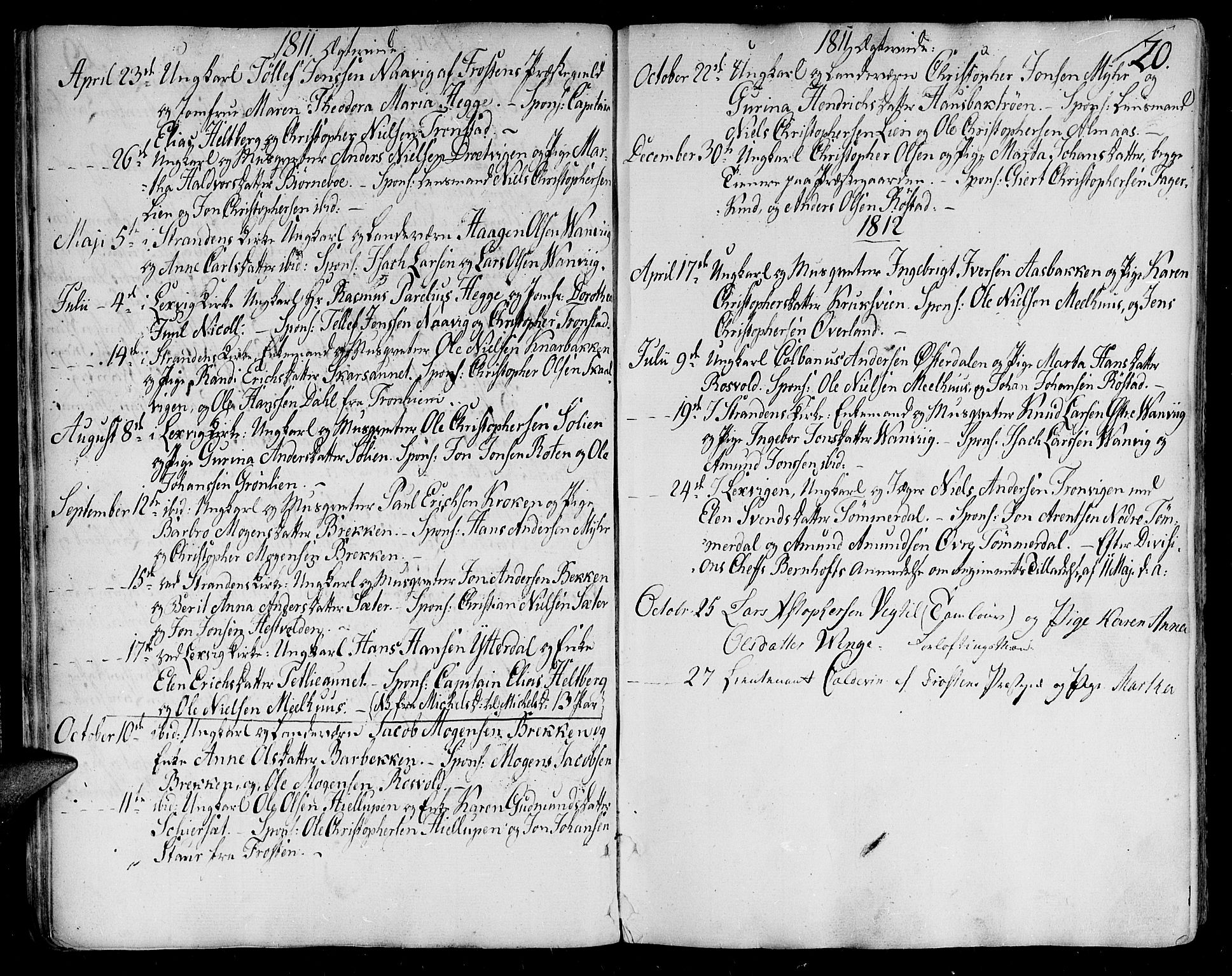 Ministerialprotokoller, klokkerbøker og fødselsregistre - Nord-Trøndelag, SAT/A-1458/701/L0004: Parish register (official) no. 701A04, 1783-1816, p. 20