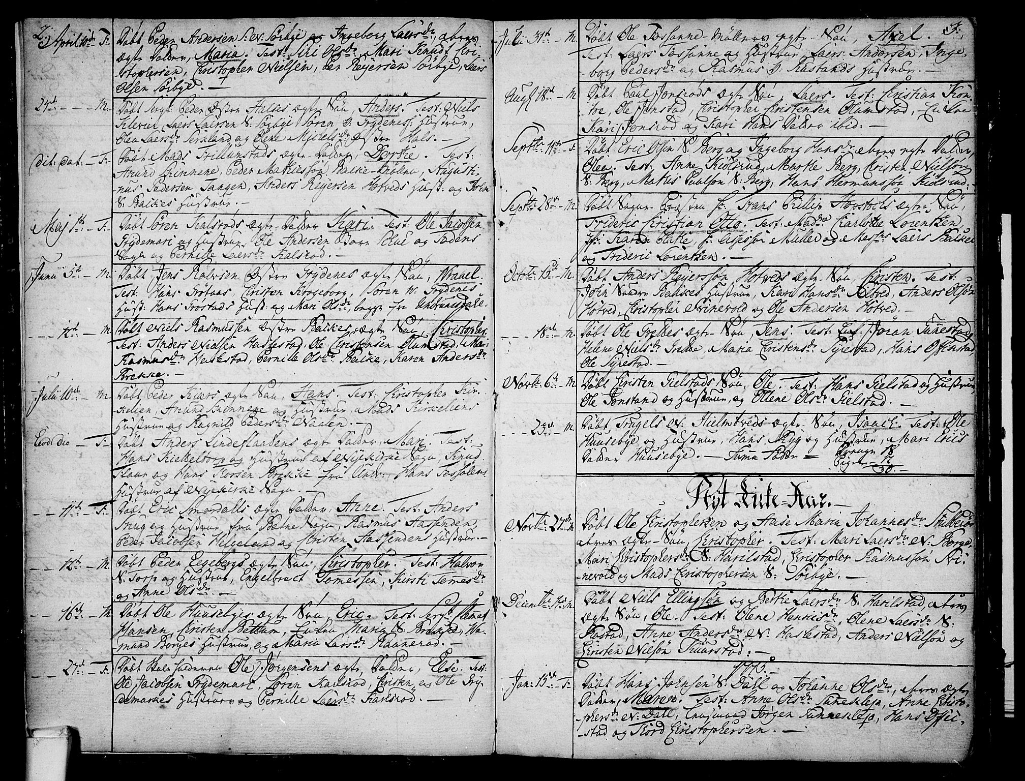 Våle kirkebøker, SAKO/A-334/F/Fa/L0005: Parish register (official) no. I 5, 1773-1808, p. 2-3