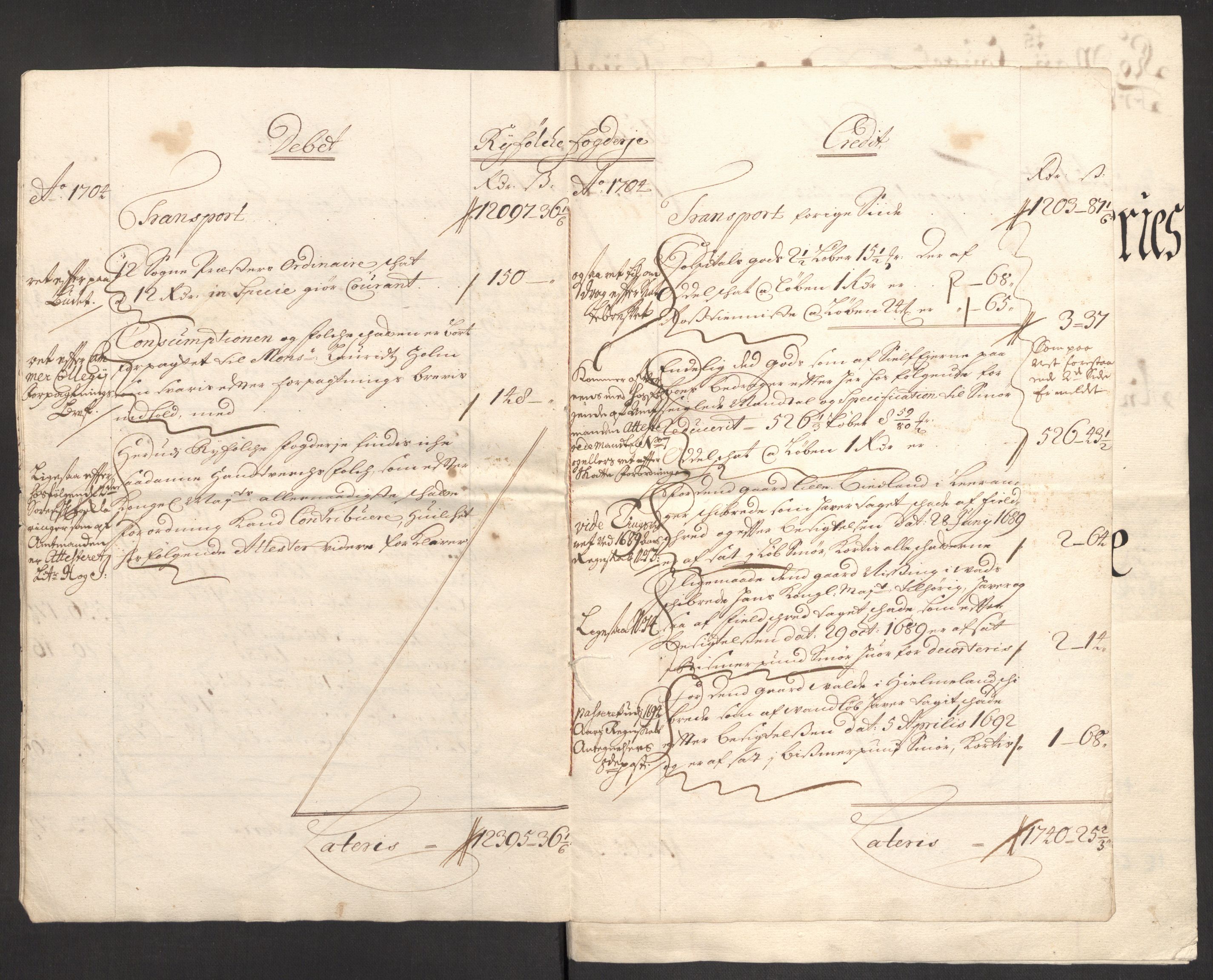 Rentekammeret inntil 1814, Reviderte regnskaper, Fogderegnskap, AV/RA-EA-4092/R47/L2860: Fogderegnskap Ryfylke, 1703-1705, p. 146