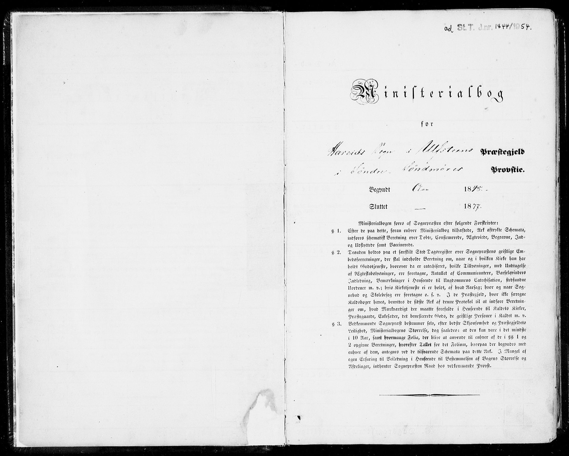 Ministerialprotokoller, klokkerbøker og fødselsregistre - Møre og Romsdal, AV/SAT-A-1454/510/L0121: Parish register (official) no. 510A01, 1848-1877