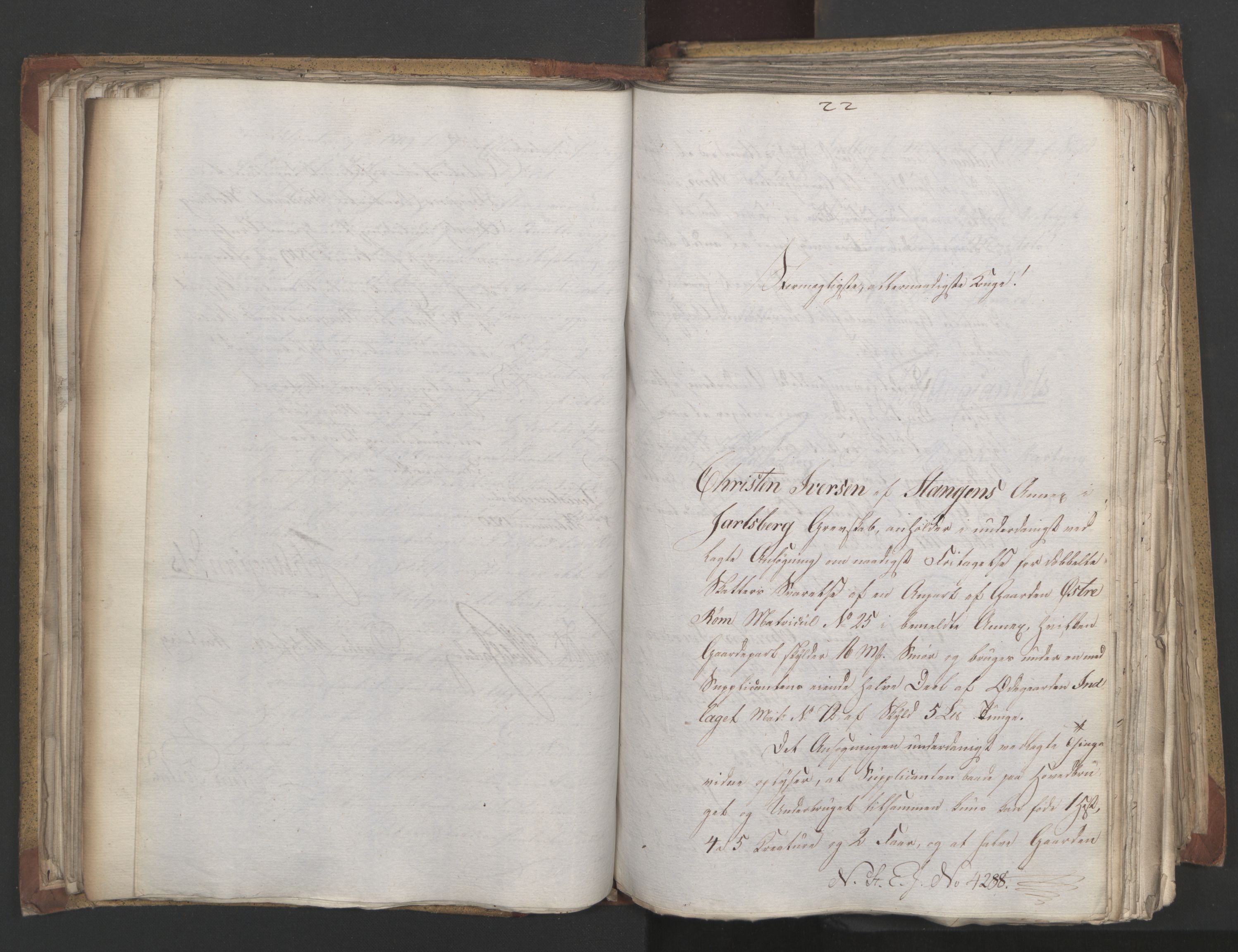 Statsrådsavdelingen i Stockholm, AV/RA-S-1003/D/Da/L0021: Regjeringsinnstillinger nr. 4233-4398, 1820, p. 174