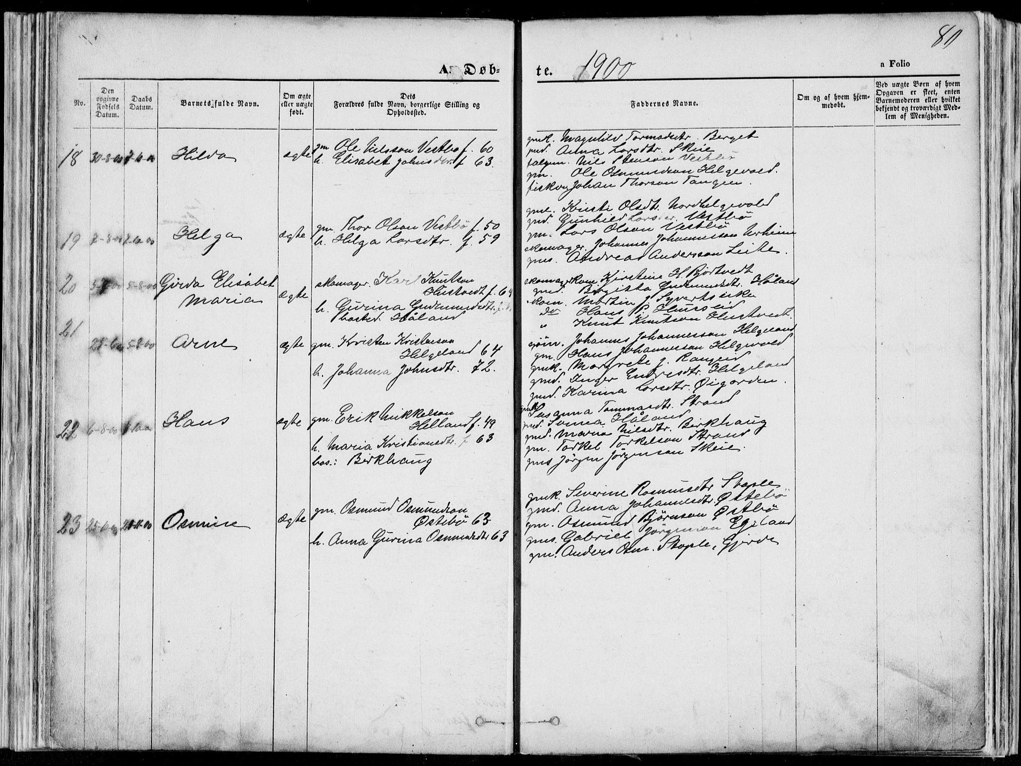 Vikedal sokneprestkontor, SAST/A-101840/01/V: Parish register (copy) no. B 10, 1864-1926, p. 80