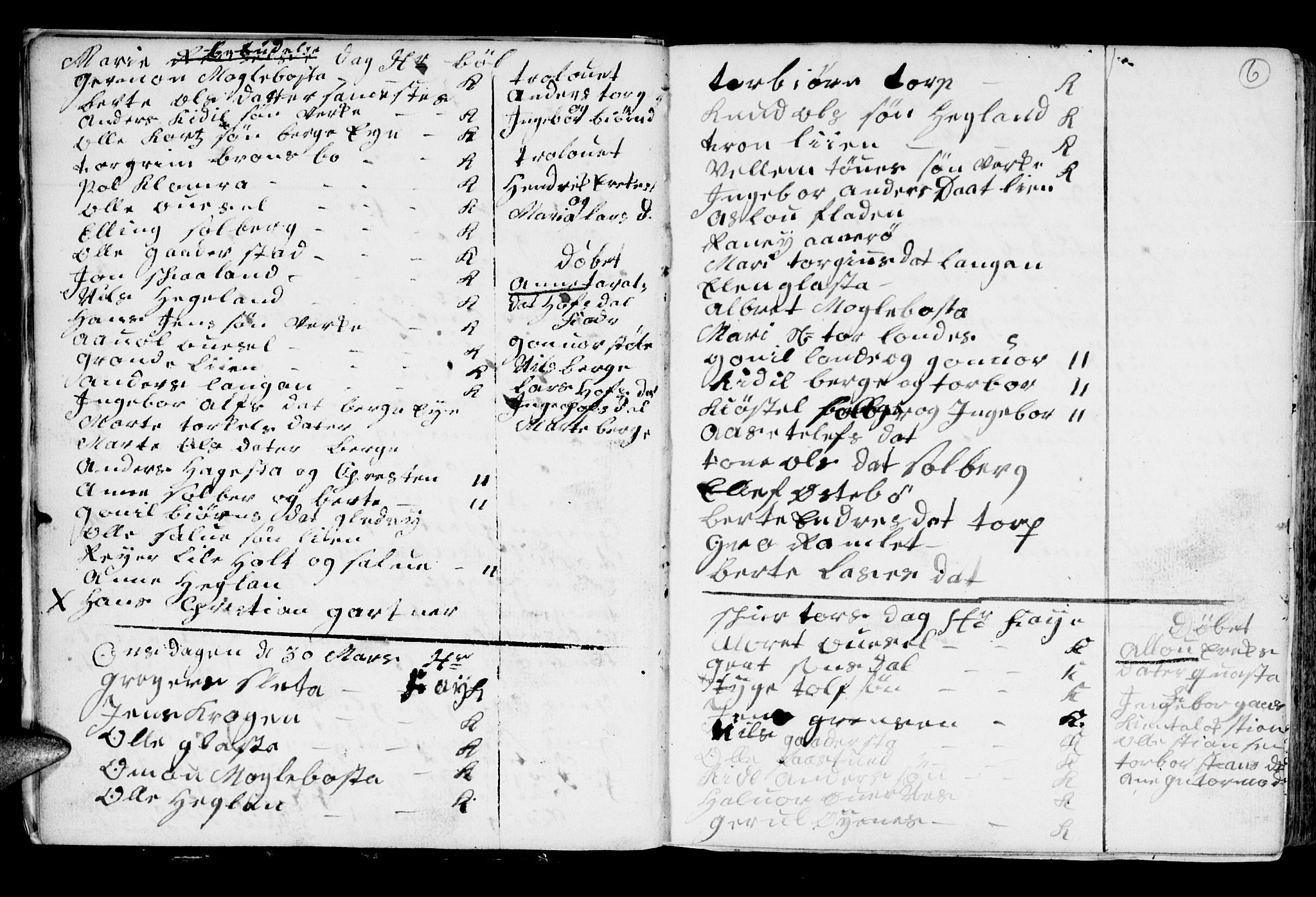 Holt sokneprestkontor, AV/SAK-1111-0021/F/Fb/L0005: Parish register (copy) no. B 5, 1746-1764, p. 6