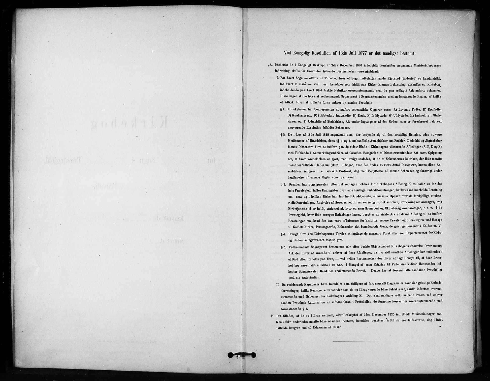 Enebakk prestekontor Kirkebøker, SAO/A-10171c/F/Fb/L0001: Parish register (official) no. II 1, 1877-1902