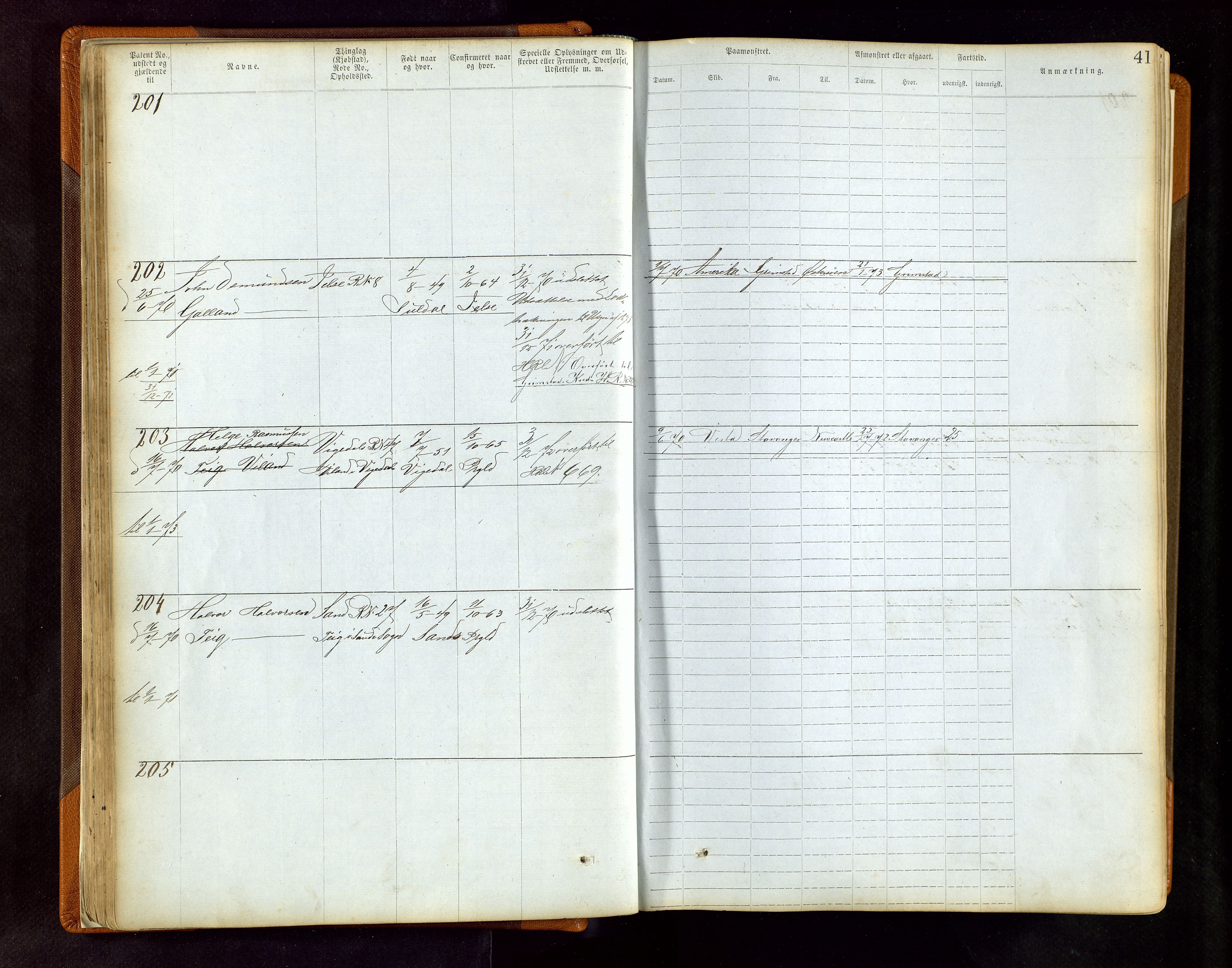 Haugesund sjømannskontor, AV/SAST-A-102007/F/Ff/L0001: Sjøfartsrulle Skudenes krets nr 1-2742, 1868-1948, p. 41