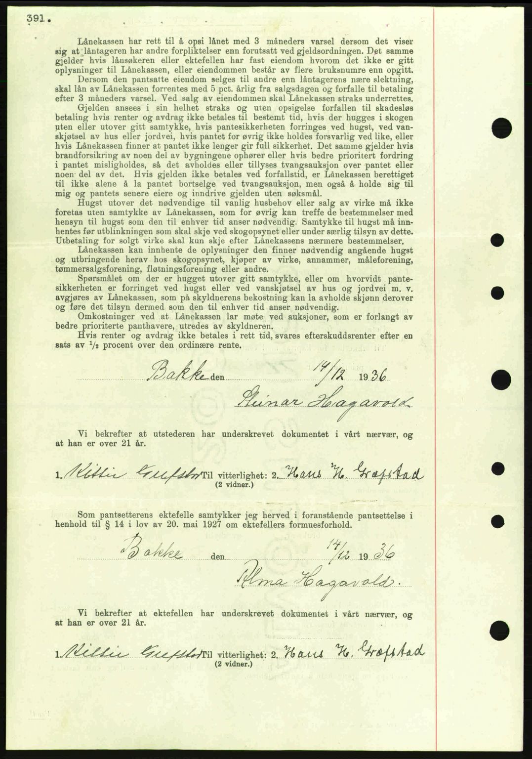 Eiker, Modum og Sigdal sorenskriveri, SAKO/A-123/G/Ga/Gab/L0034: Mortgage book no. A4, 1936-1937, Diary no: : 3085/1936