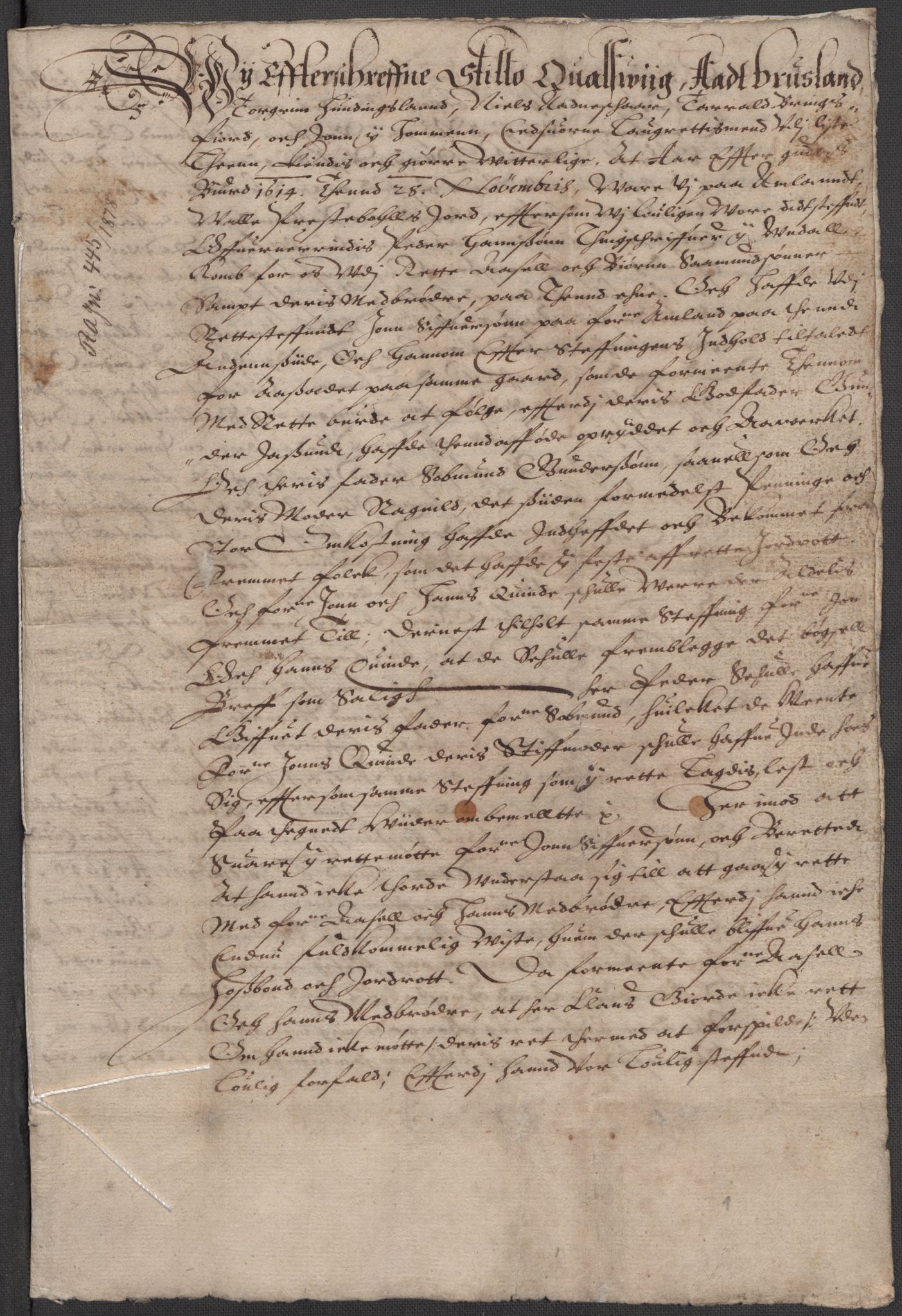 Riksarkivets diplomsamling, AV/RA-EA-5965/F15/L0031: Prestearkiv - Aust-Agder, Vest-Agder og Rogaland, 1575-1768, p. 106