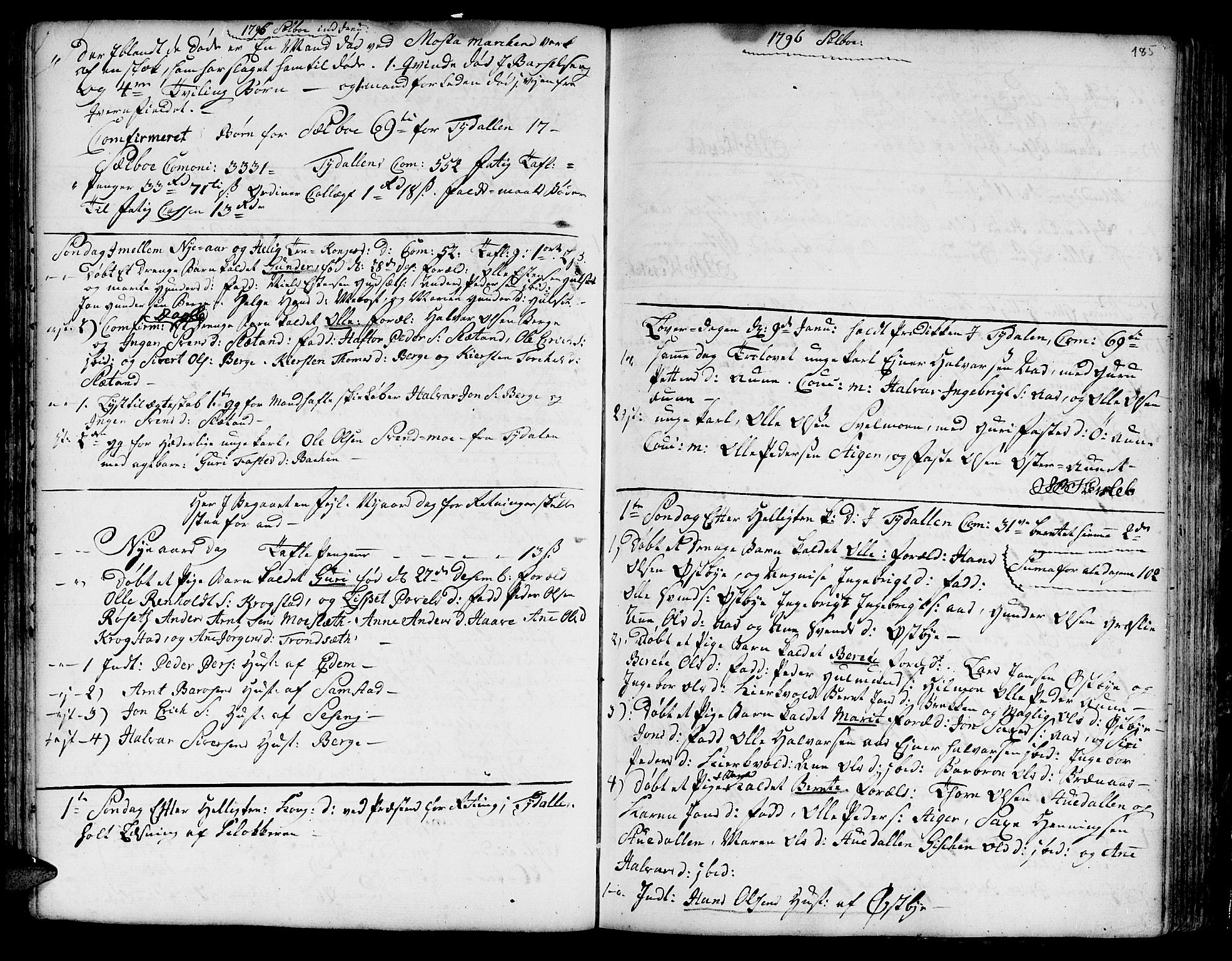 Ministerialprotokoller, klokkerbøker og fødselsregistre - Sør-Trøndelag, AV/SAT-A-1456/695/L1138: Parish register (official) no. 695A02 /1, 1757-1801, p. 185