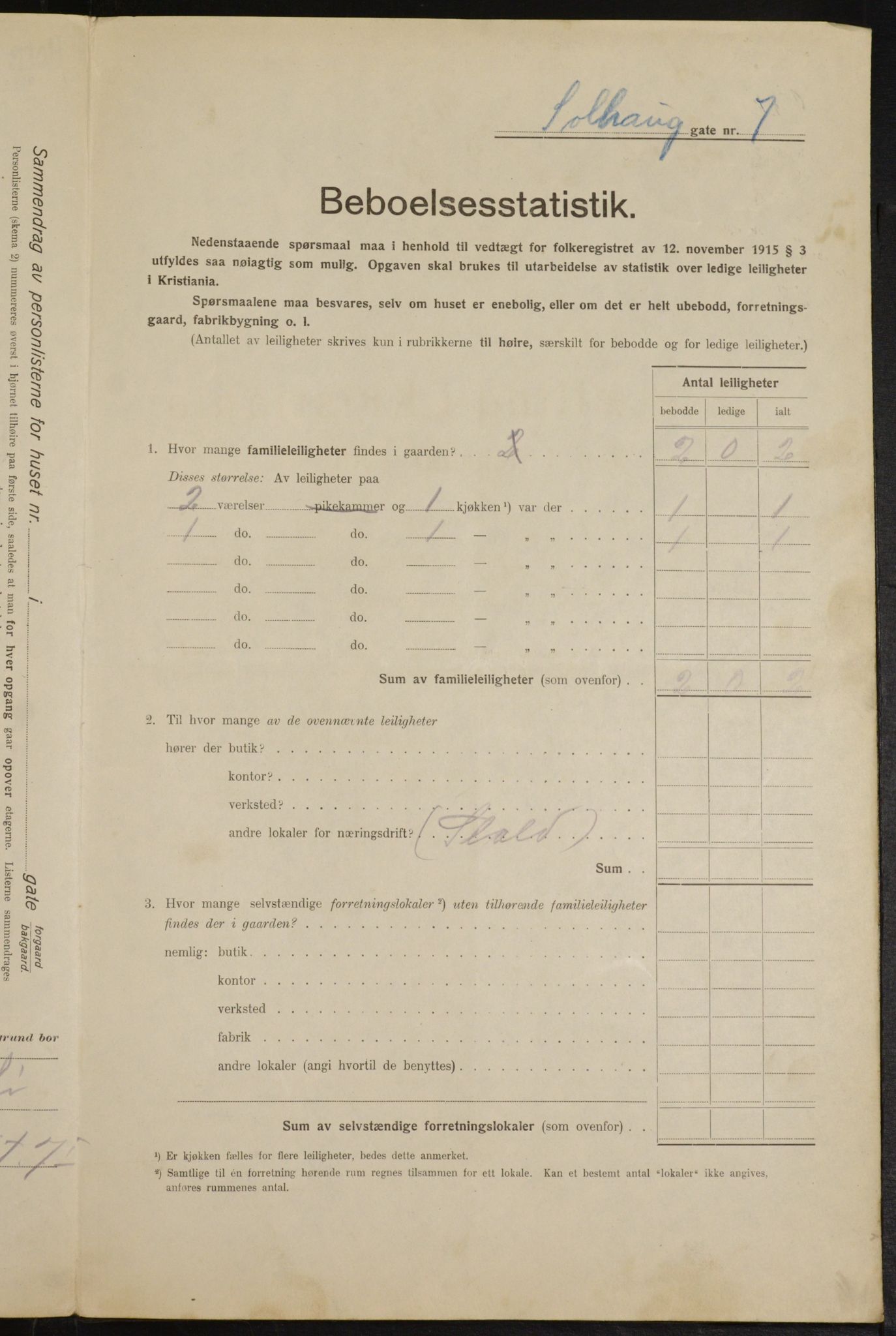 OBA, Municipal Census 1916 for Kristiania, 1916, p. 101924