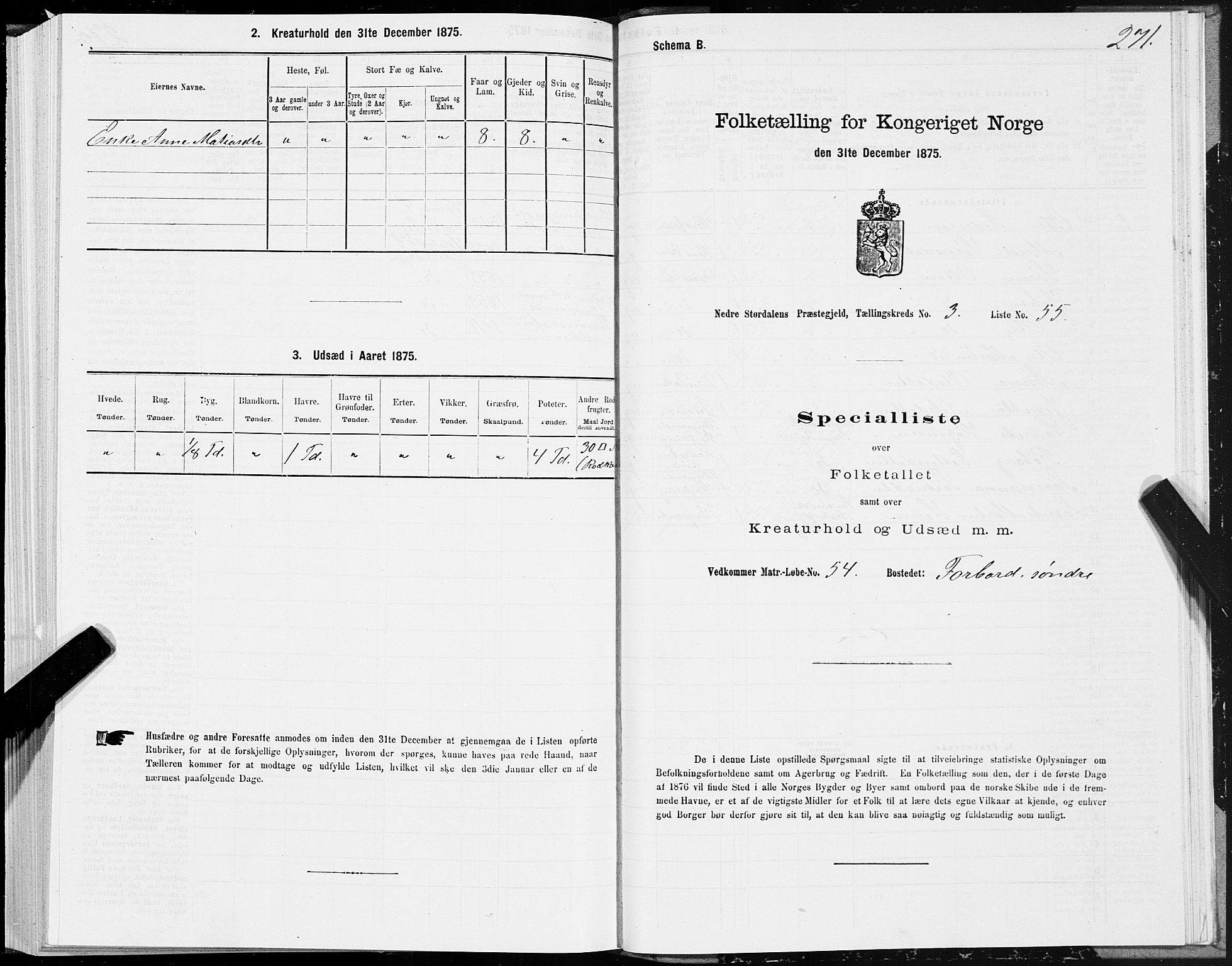 SAT, 1875 census for 1714P Nedre Stjørdal, 1875, p. 1271