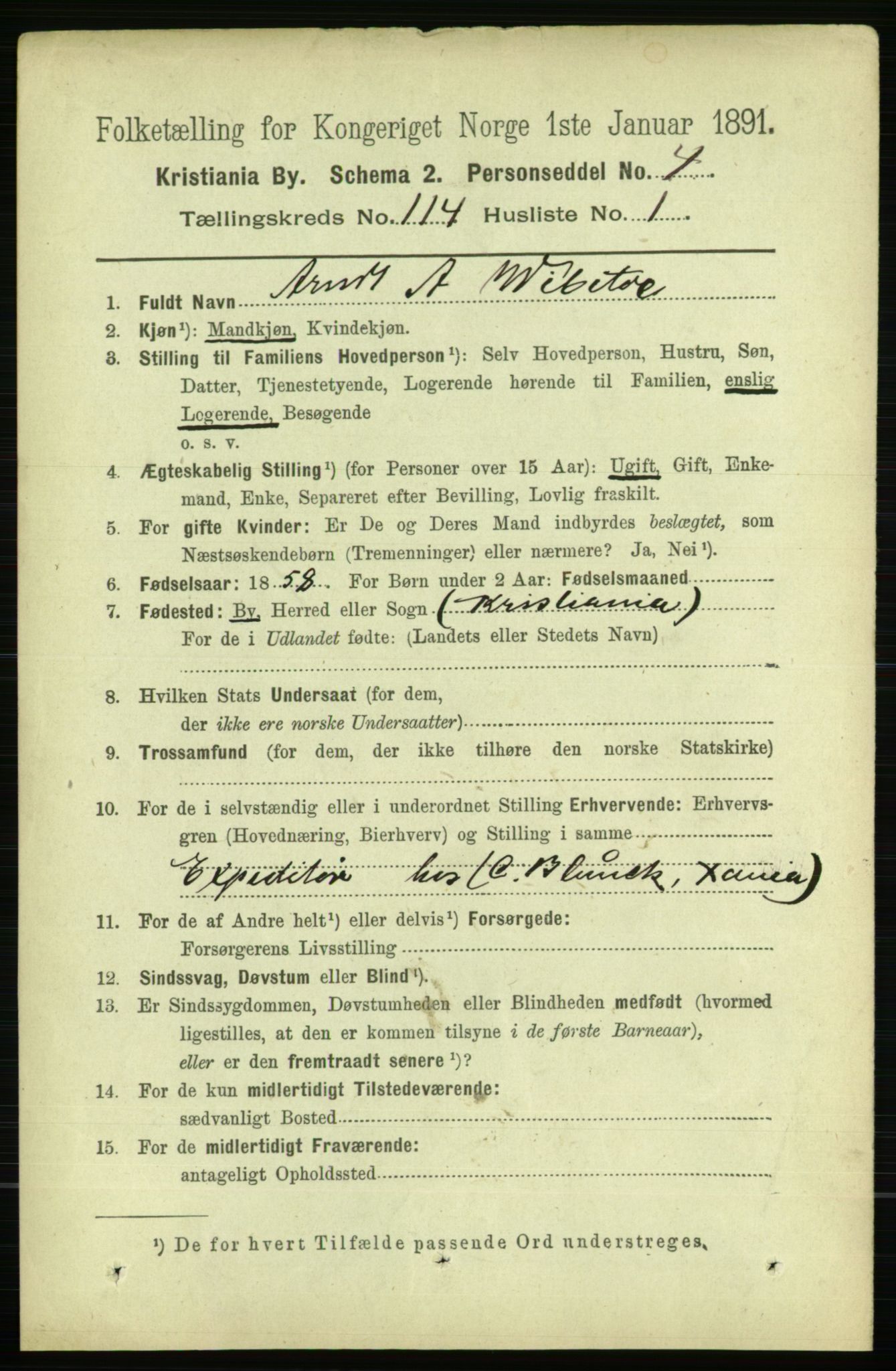 RA, 1891 census for 0301 Kristiania, 1891, p. 60766